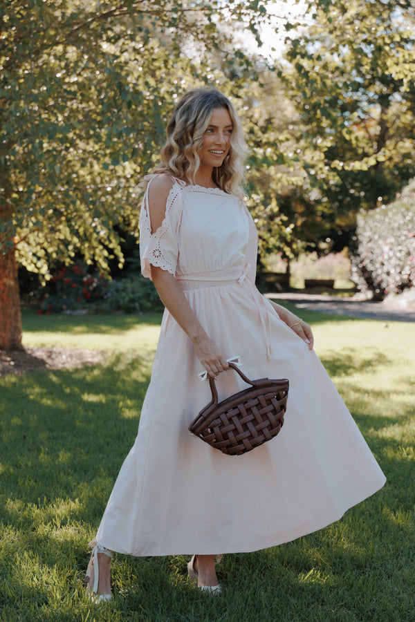 Petal and Pup USA DRESSES Nellie Midi Dress - Petal Pink