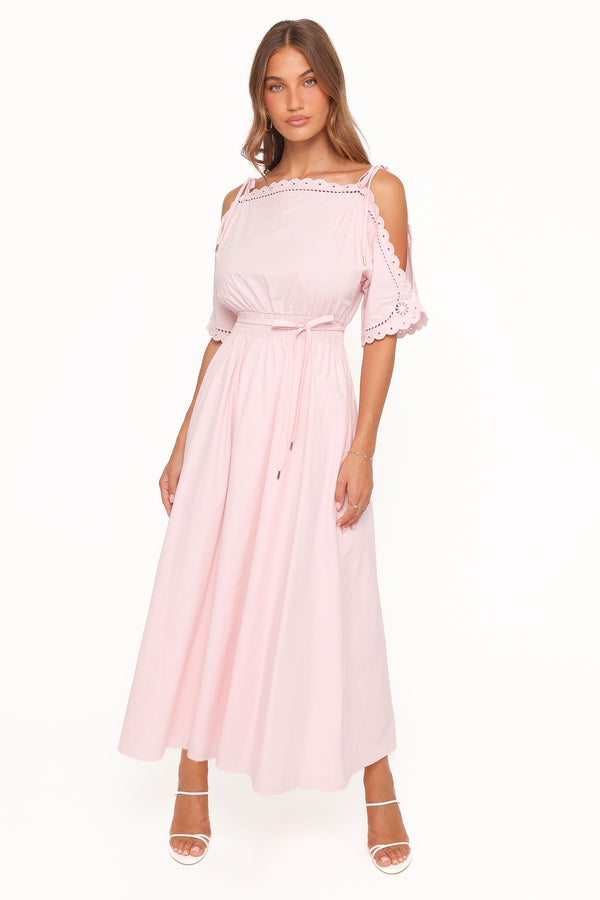 Petal and Pup USA DRESSES Nellie Midi Dress - Petal Pink