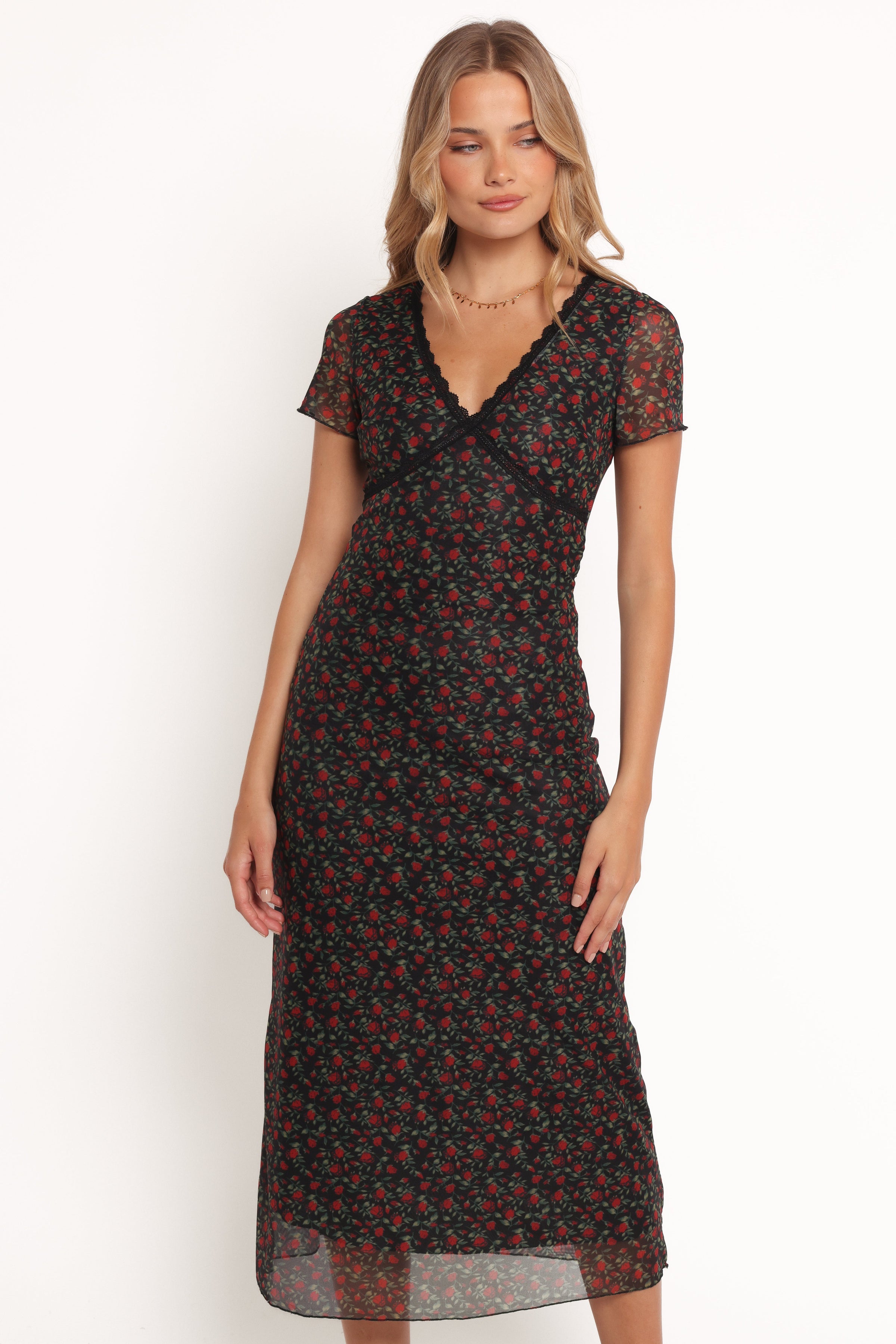Petal and Pup USA DRESSES Neve Maxi Dress - Rose Print