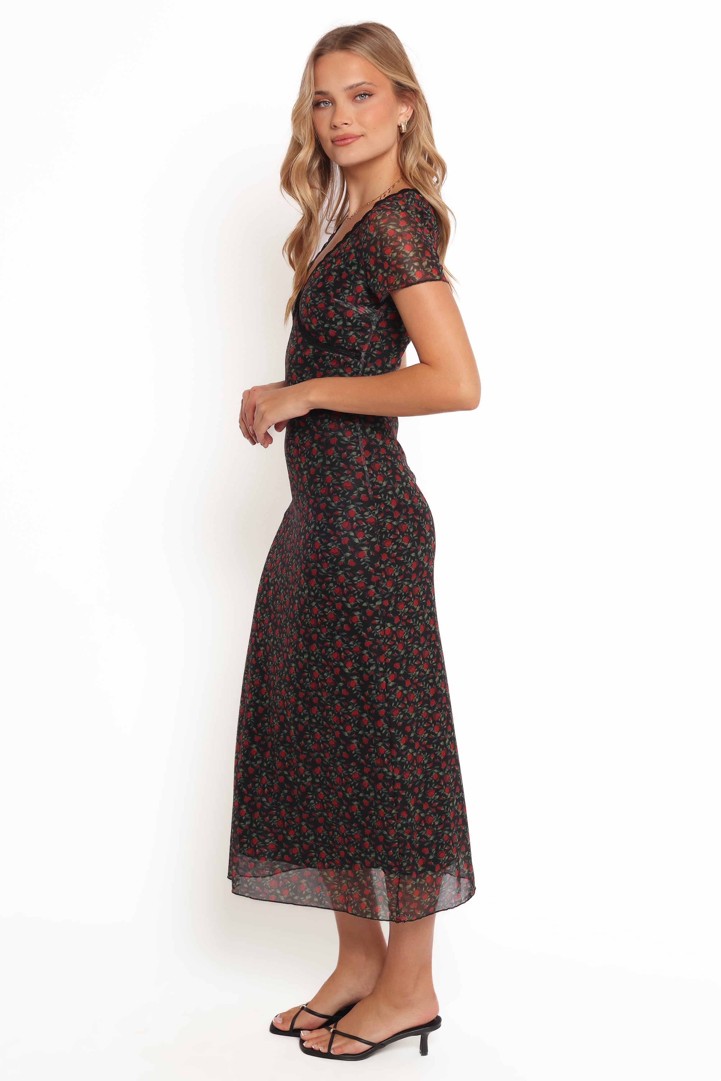 Petal and Pup USA DRESSES Neve Maxi Dress - Rose Print