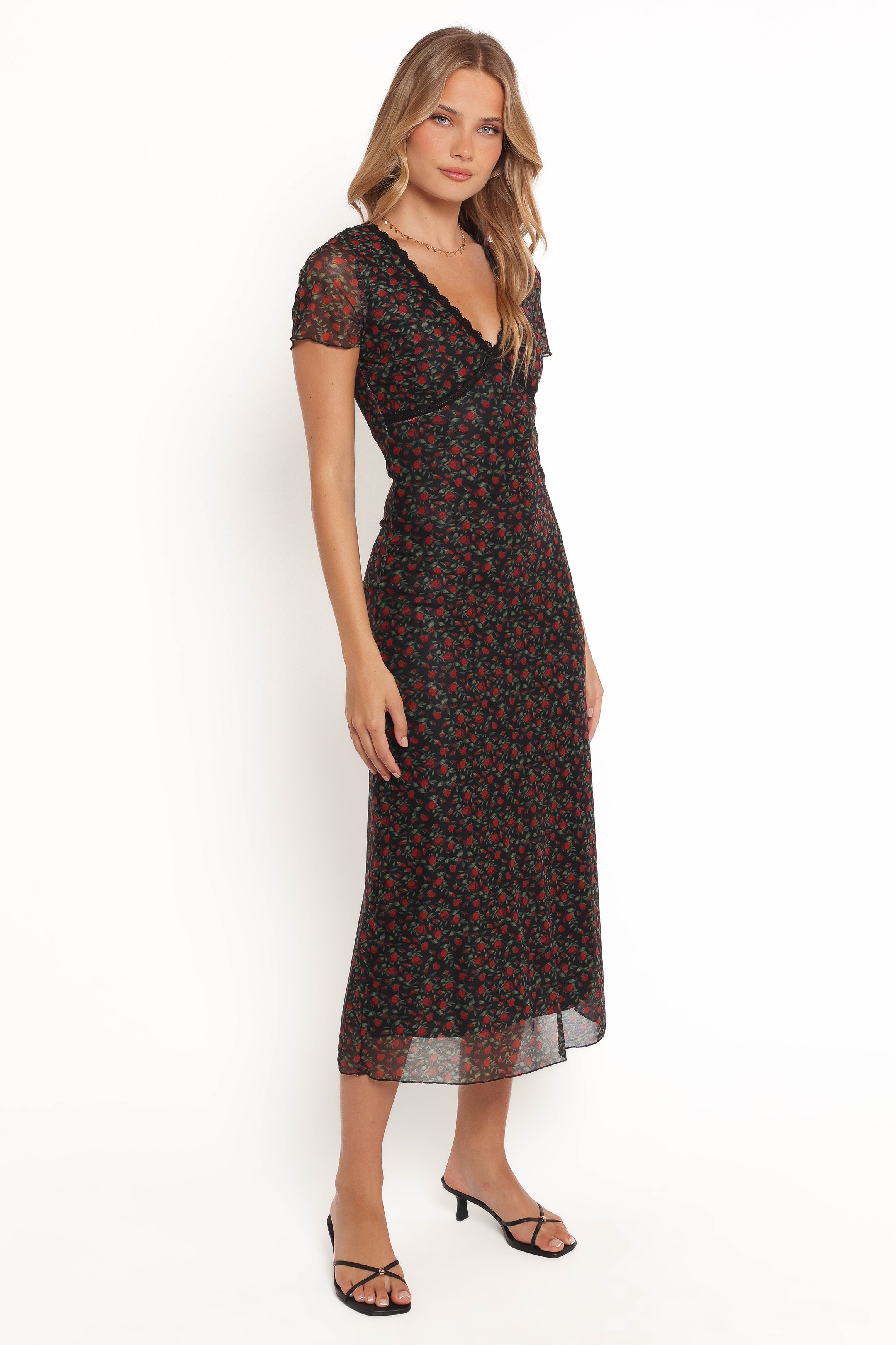 Petal and Pup USA DRESSES Neve Maxi Dress - Rose Print