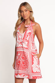 Petal and Pup USA DRESSES Nicoletta Mini Dress - Red