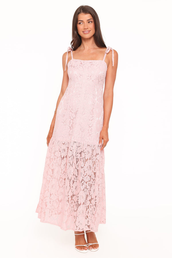 Petal and Pup USA DRESSES Nicolette Maxi Dress - Pink