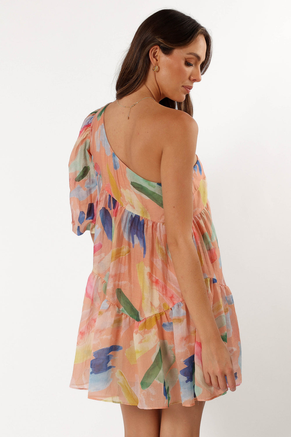 Petal and Pup USA DRESSES Nida One Shoulder Dress - Multi