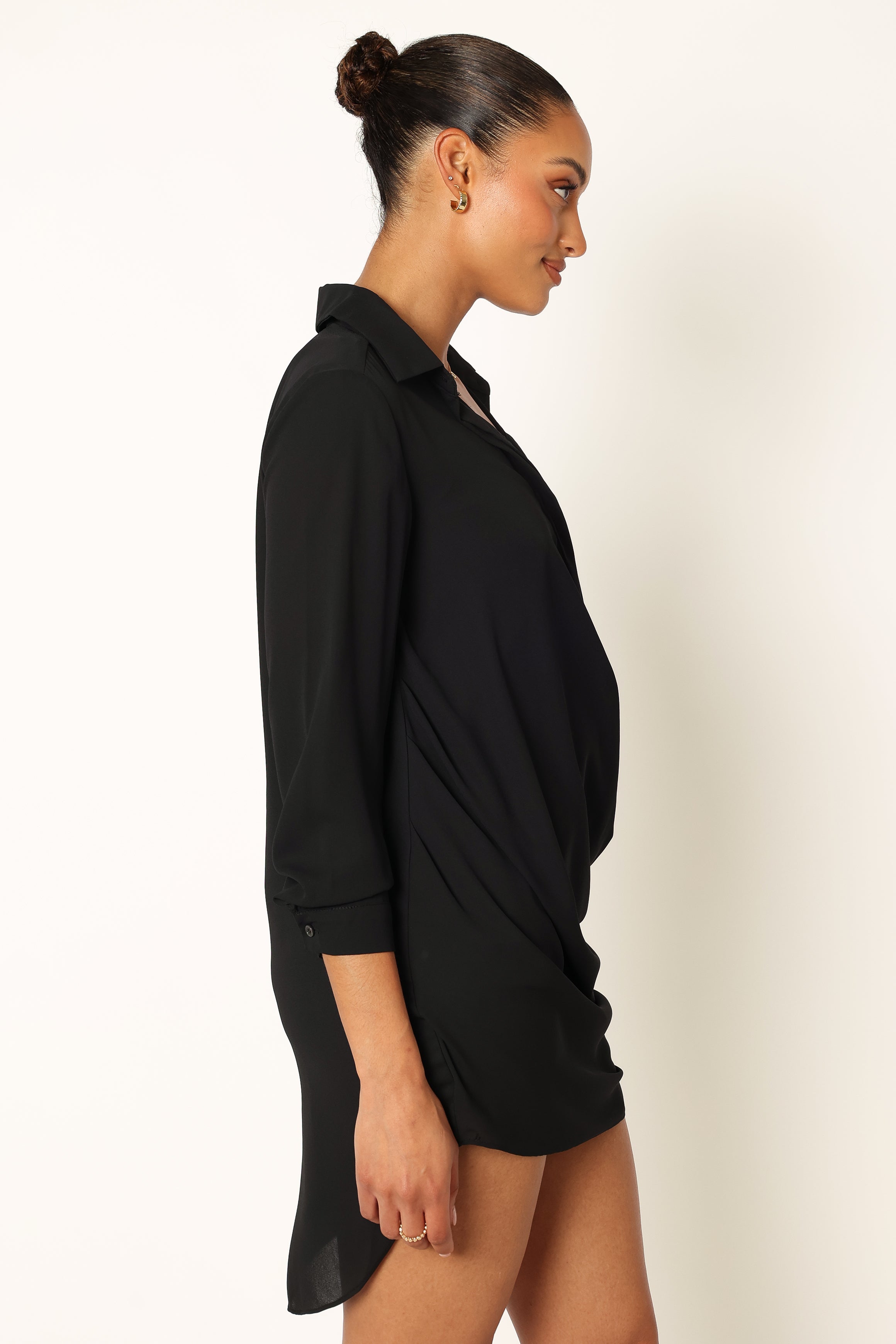 Niky Long Sleeve Mini Dress - Black Niky Long Sleeve Mini Dress - Black