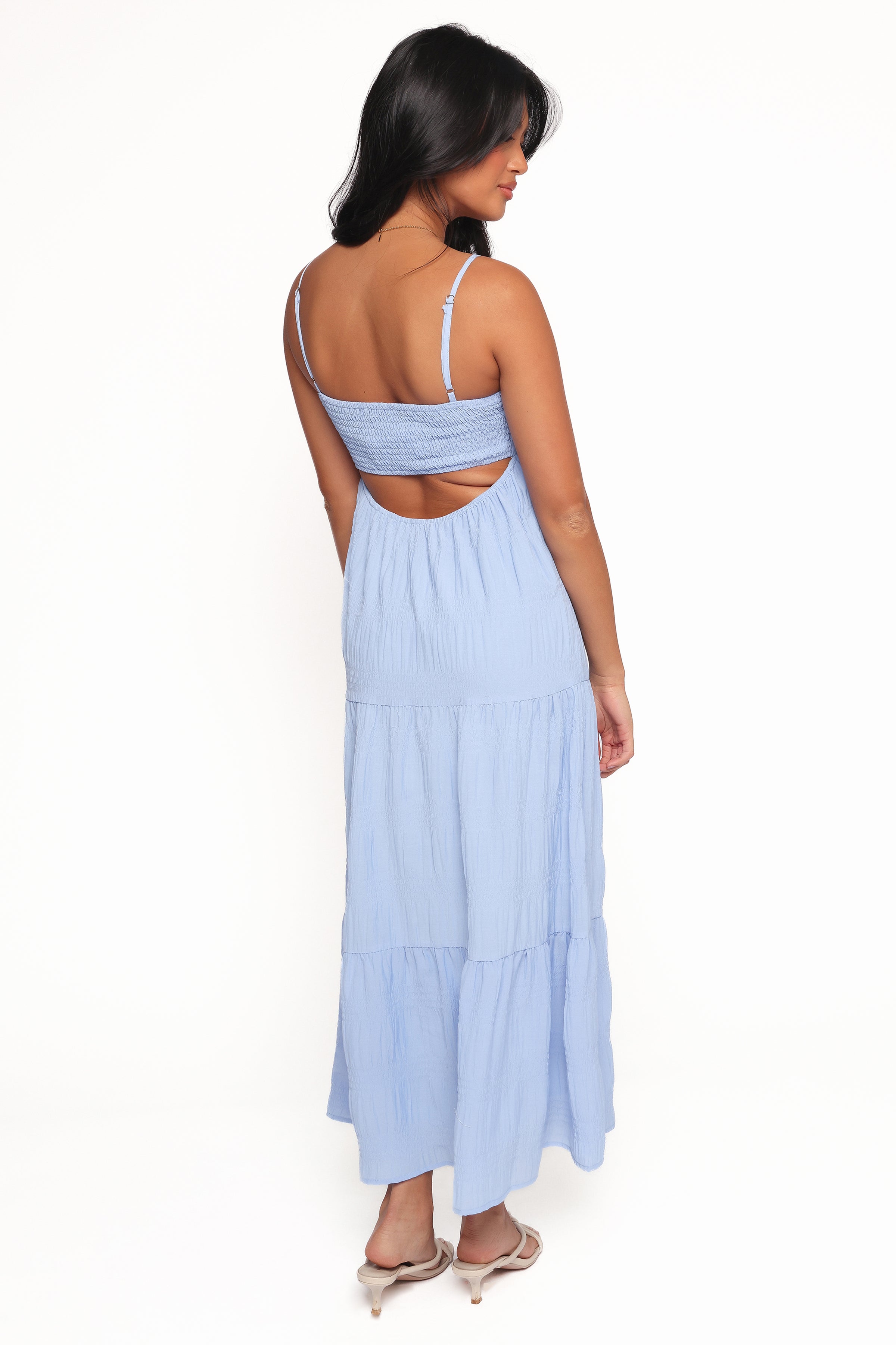 Petal and Pup USA DRESSES Nina Maxi Dress - Dusty Blue
