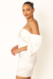 Petal and Pup USA DRESSES Nisha Strapless Mini Dress - White