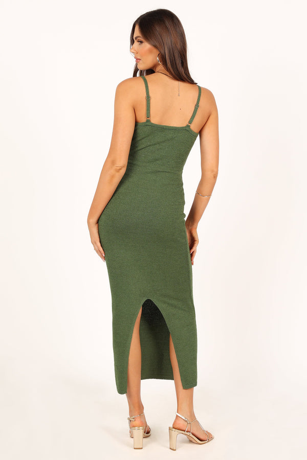 Petal and Pup USA DRESSES Normani Midi Dress - Olive