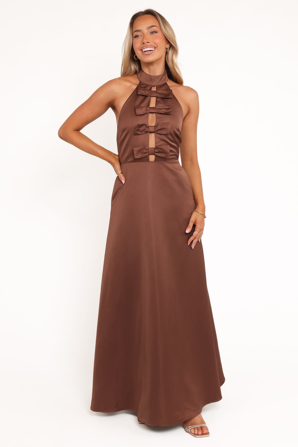 Petal and Pup Women's Norva Maxi Dress - Brown 2 Petal and Pup Women's Norva Maxi Dress - Brown 2
