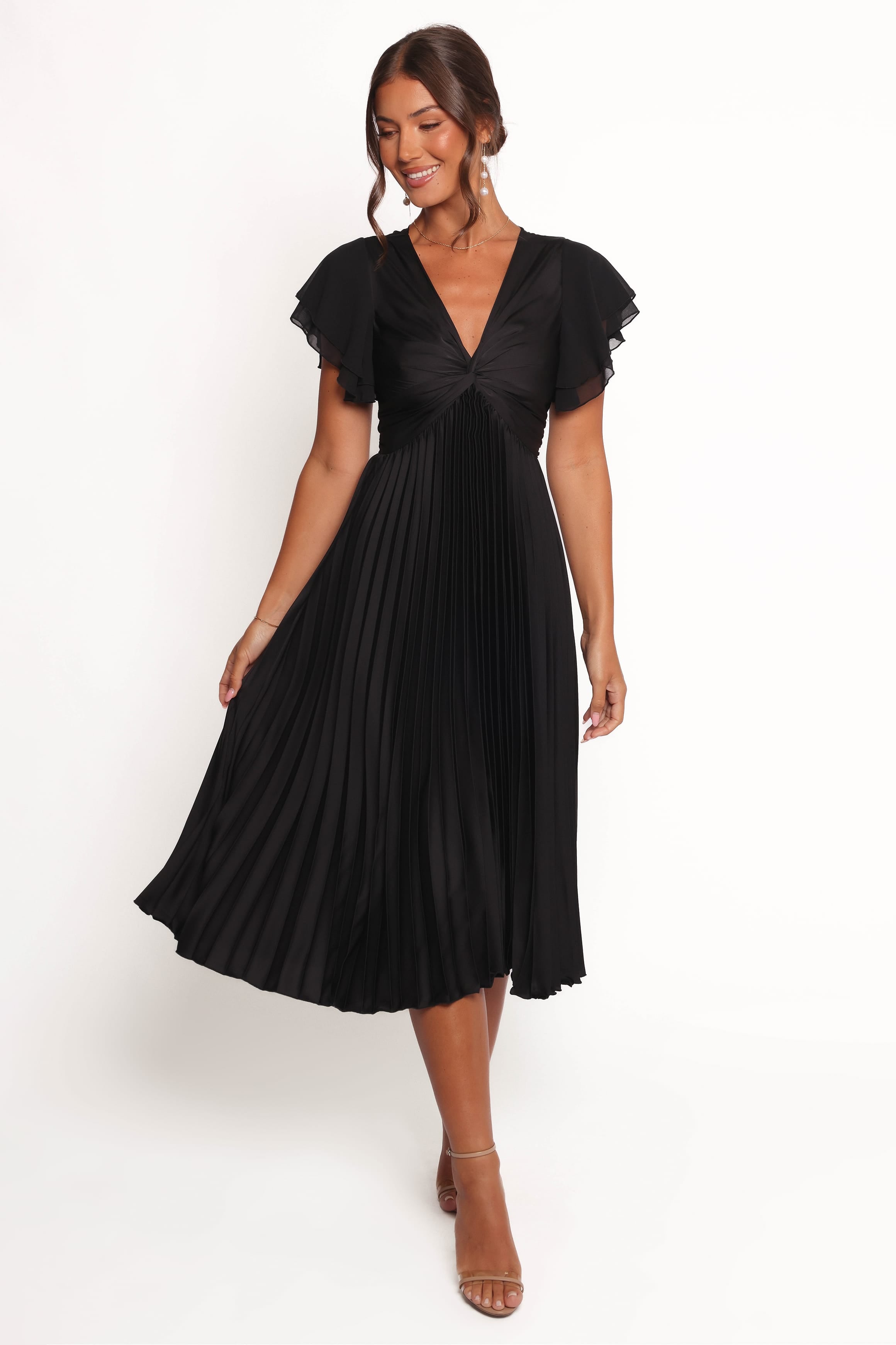 Petal and Pup Women's Nova Flutter Sleeve Midi Dress Petal and Pup Women's Nova Flutter Sleeve Midi Dress