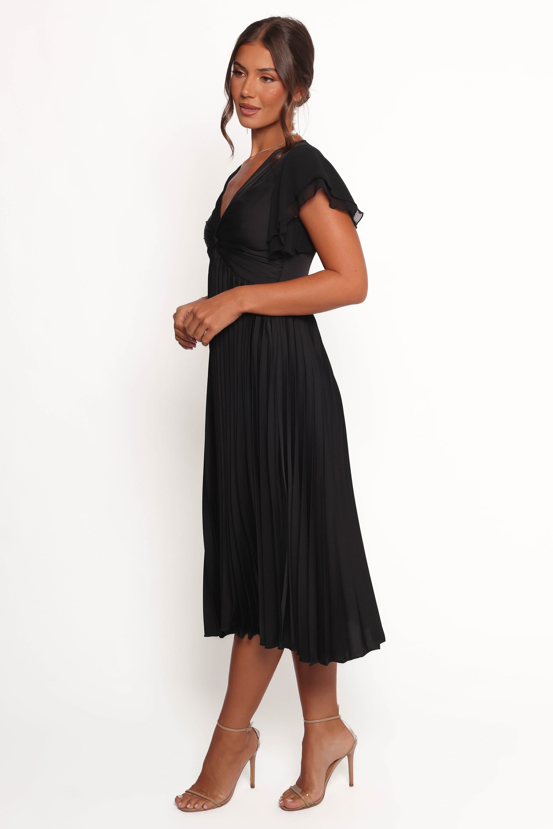 Petal and Pup Women's Nova Flutter Sleeve Midi Dress Petal and Pup Women's Nova Flutter Sleeve Midi Dress