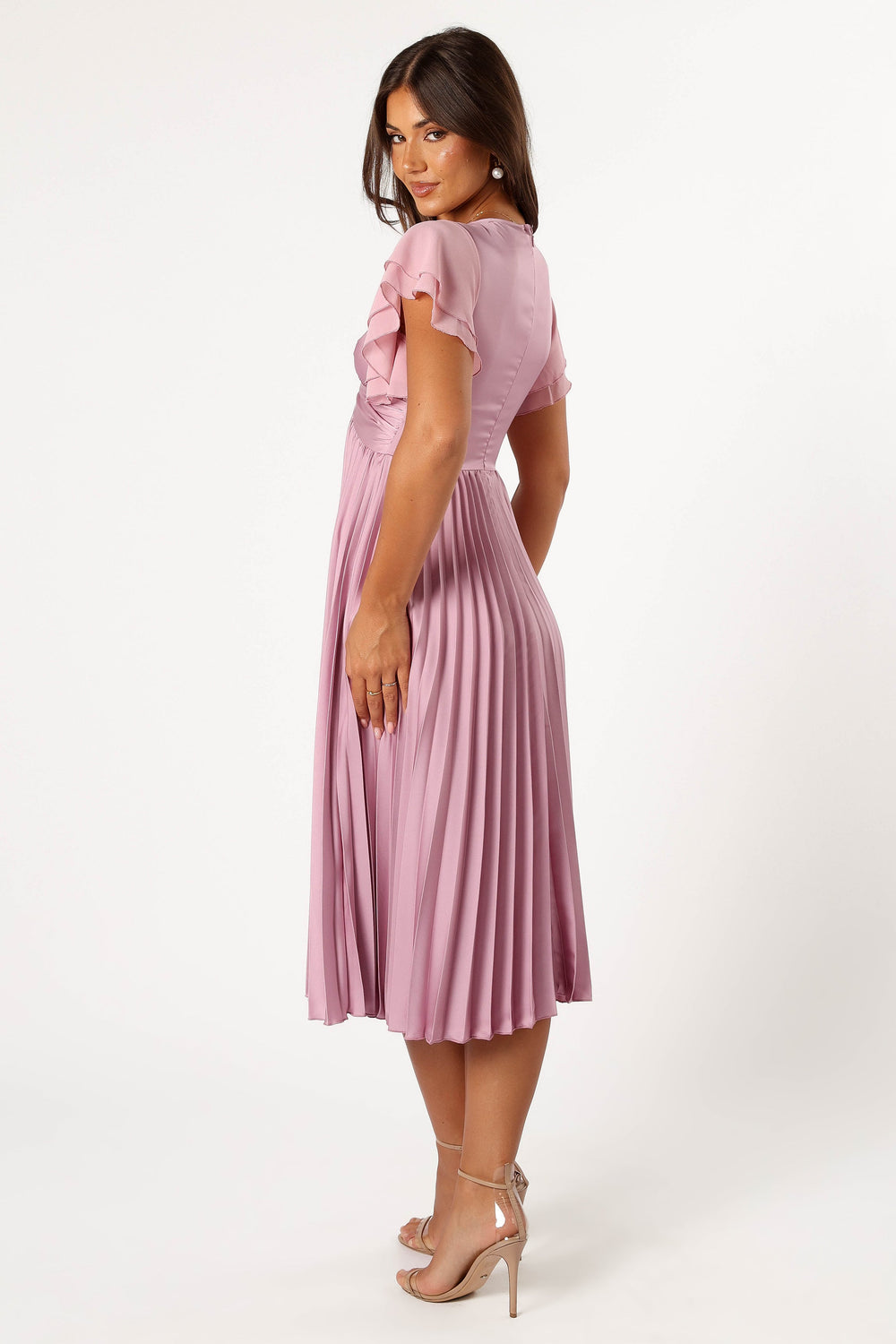 Nova Flutter Sleeve Midi Dress Dusty Rose Petal Pup USA nova-flutter-sleeve-midi-dress-dusty-rose-petal-pup-usa