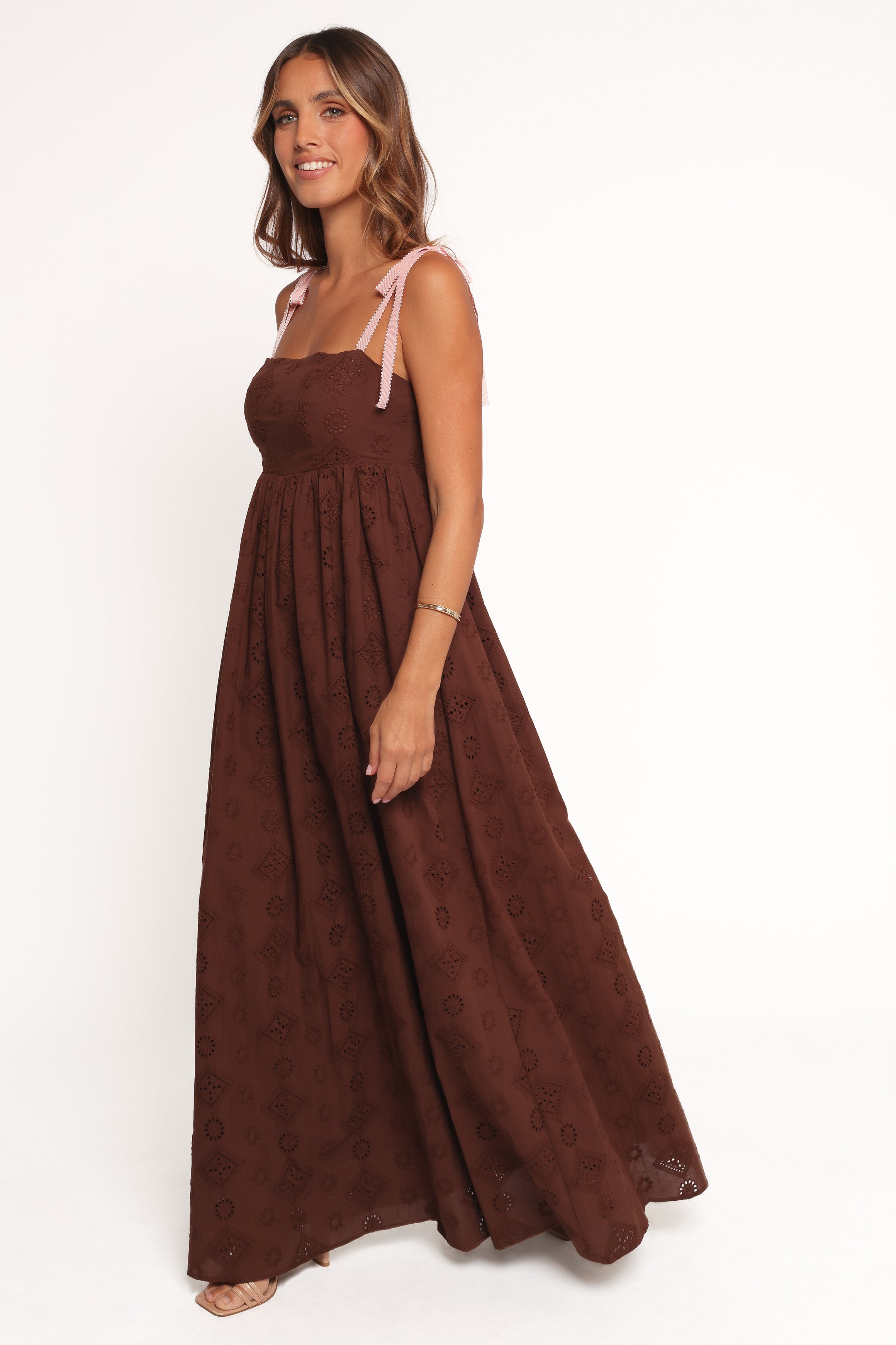 Petal and Pup USA DRESSES Odessa Maxi Dress - Brown