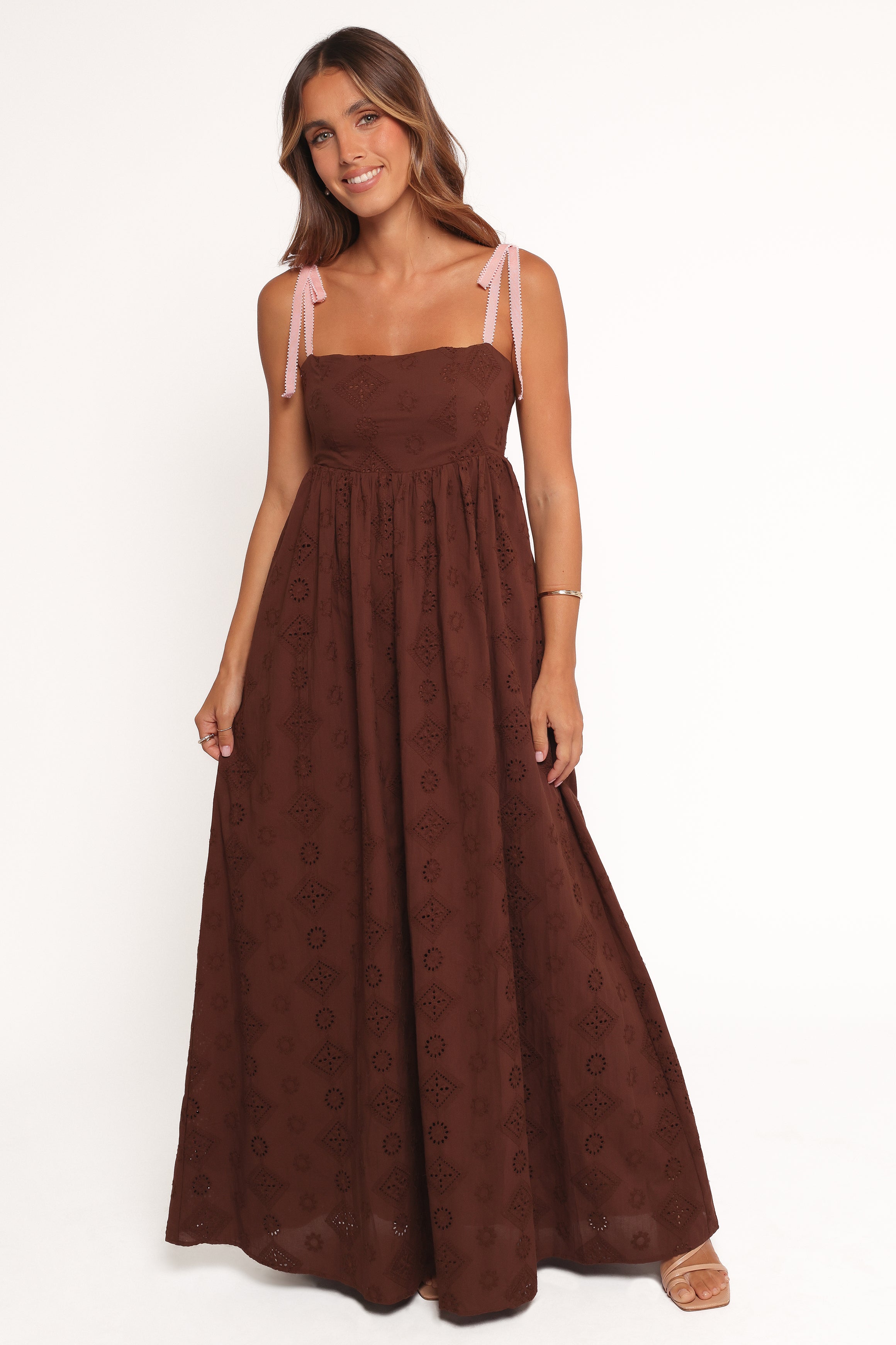 Petal and Pup USA DRESSES Odessa Maxi Dress - Brown