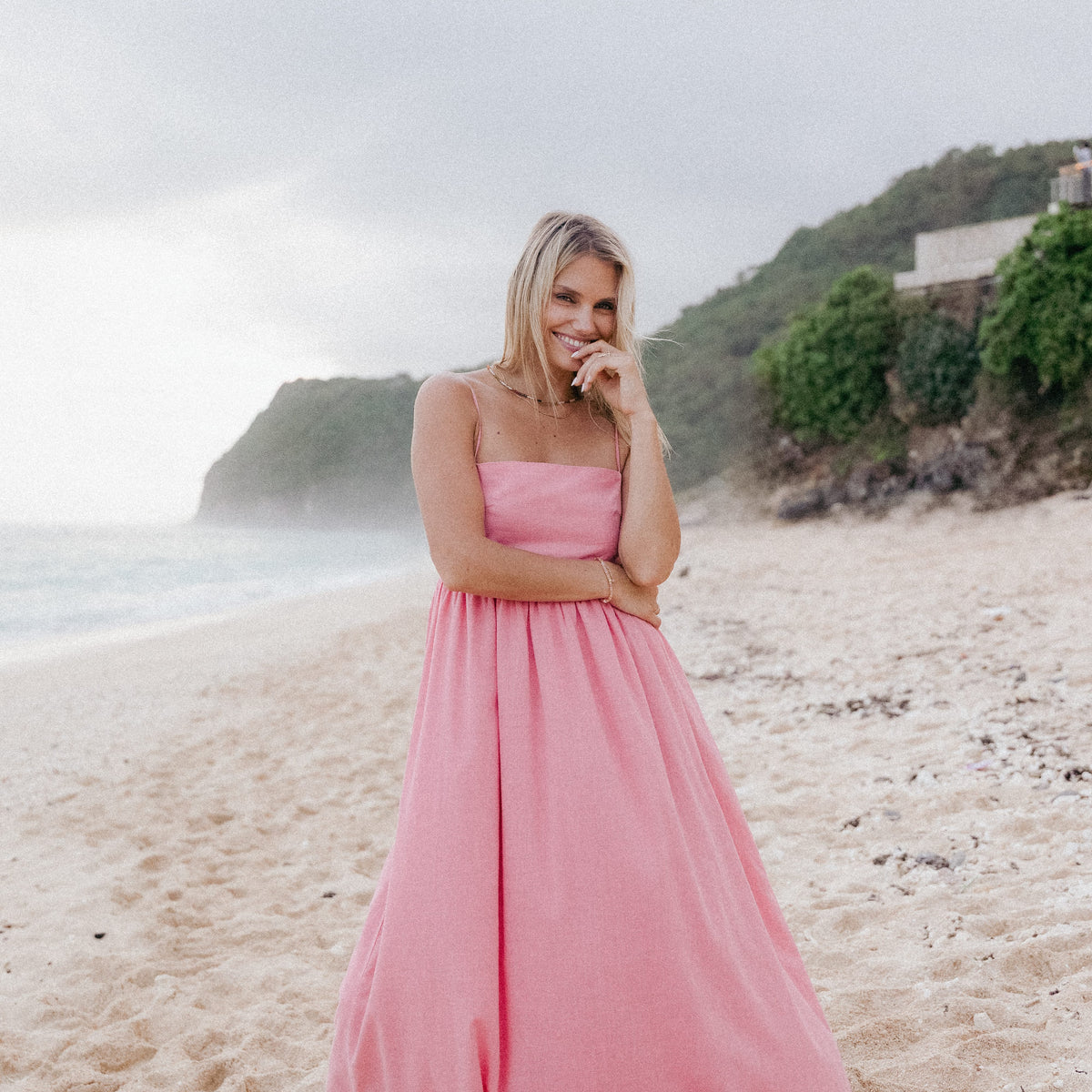 coral maxi dresses for women Confte