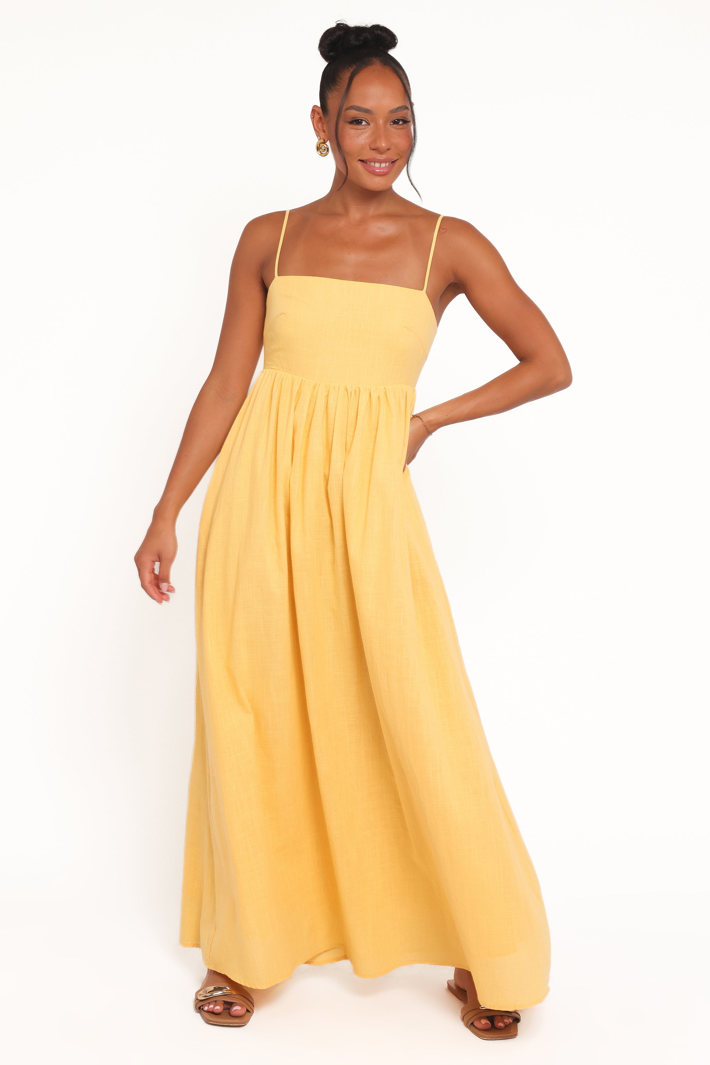Petal and Pup USA DRESSES Odessa Maxi Dress - Mango