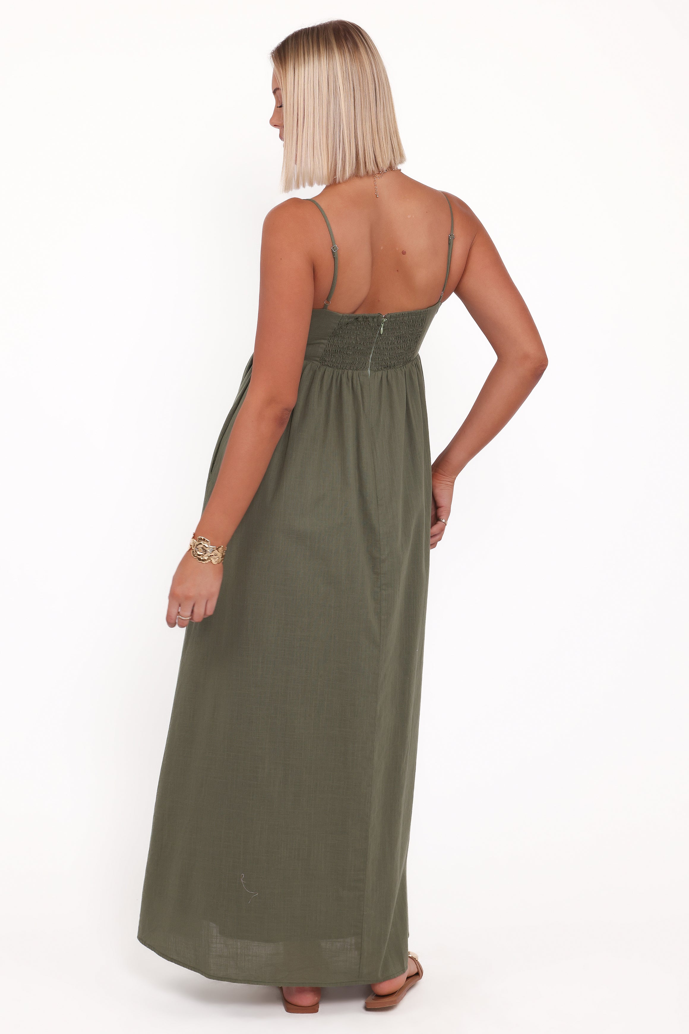 Petal and Pup USA DRESSES Odessa Maxi Dress - Palm Green