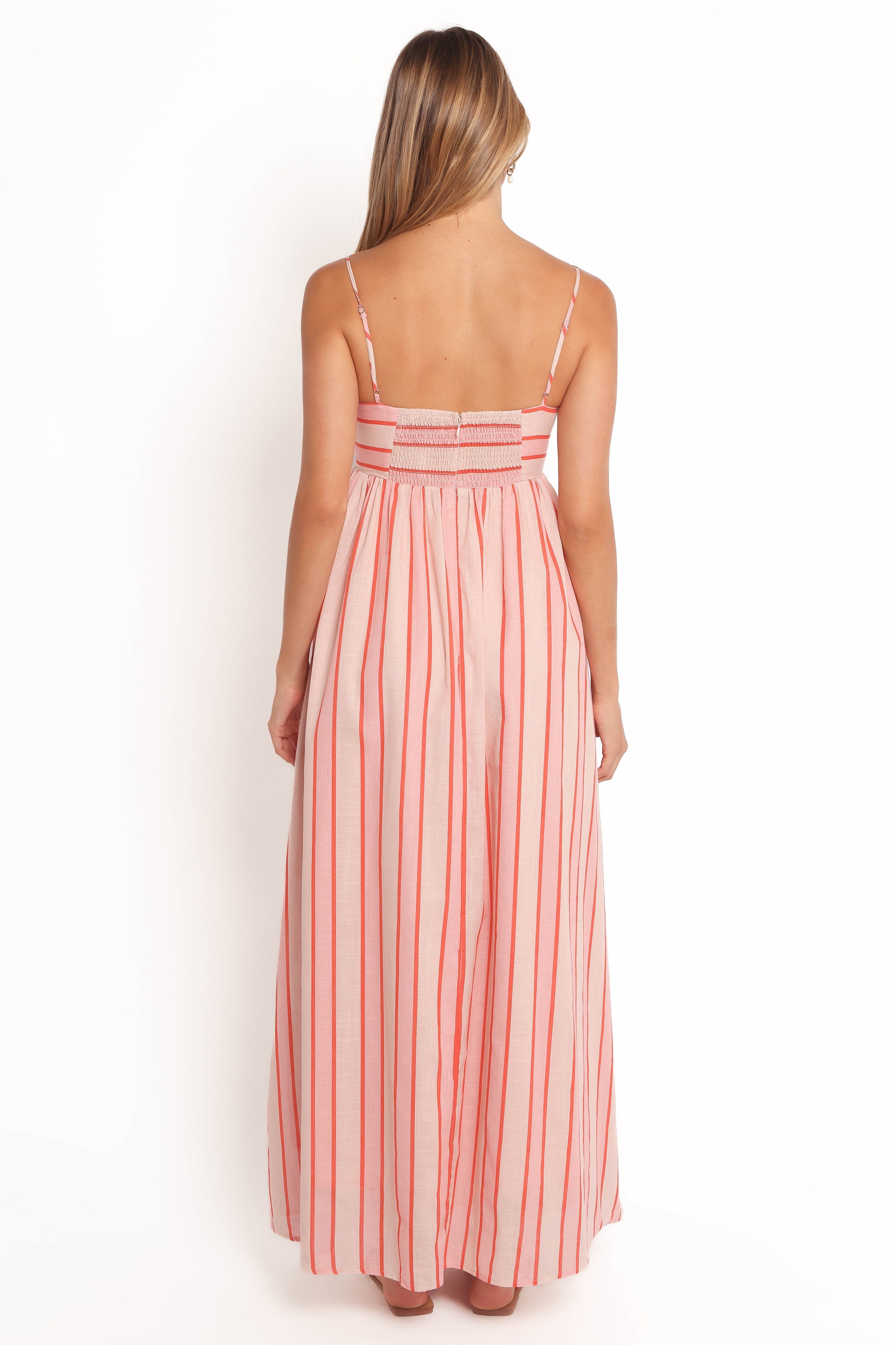 Petal and Pup USA DRESSES Odessa Maxi Dress - Pink Stripe