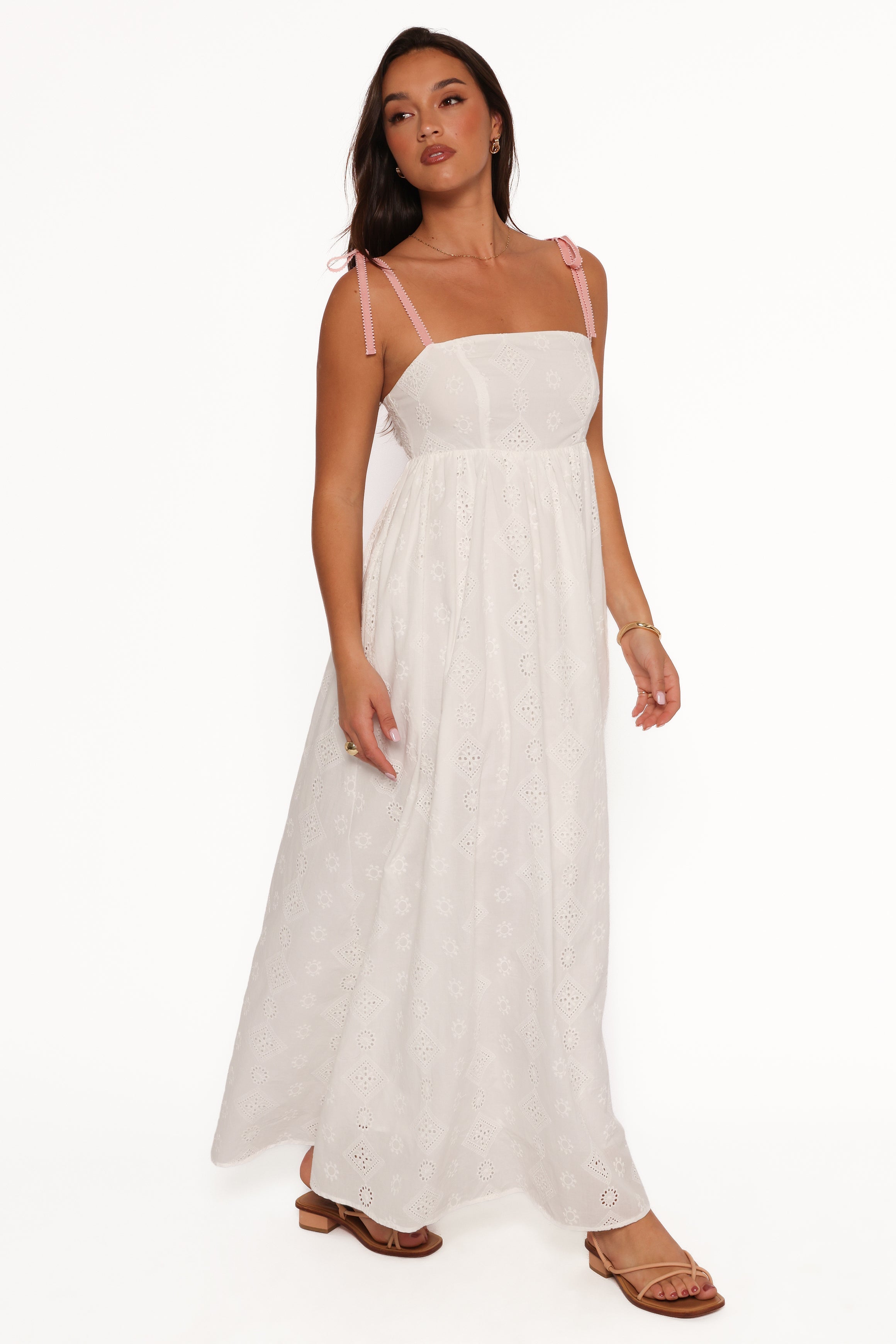Petal and Pup USA DRESSES Odessa Maxi Dress - White