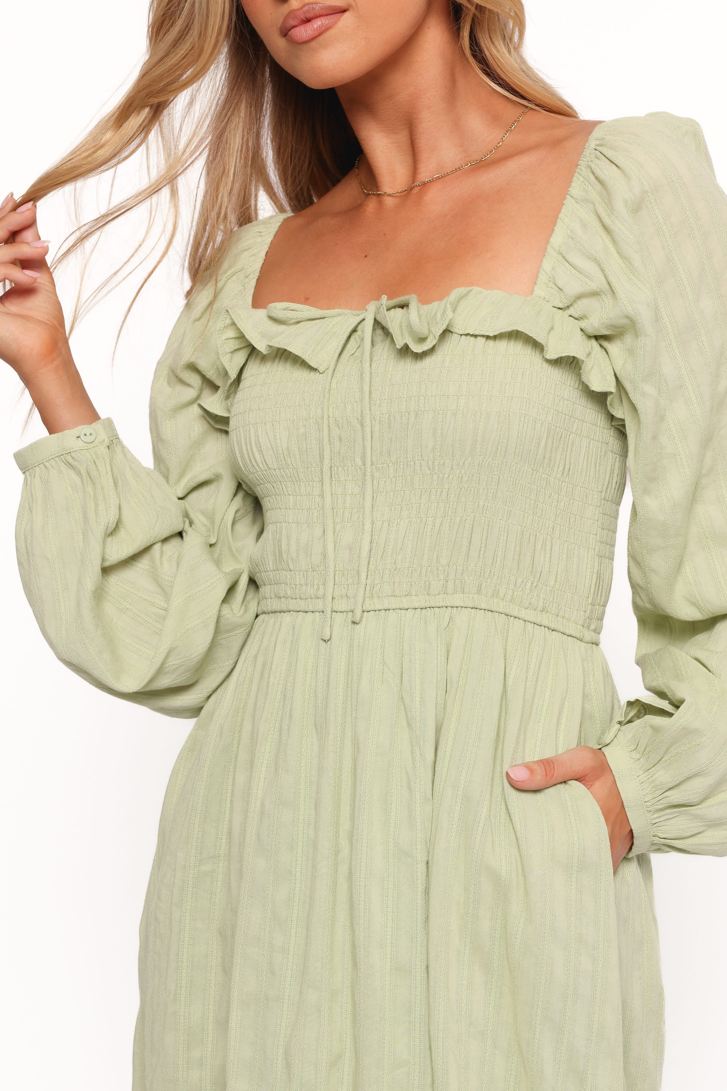 Petal and Pup USA DRESSES Ophelia Midi Dress - Olive