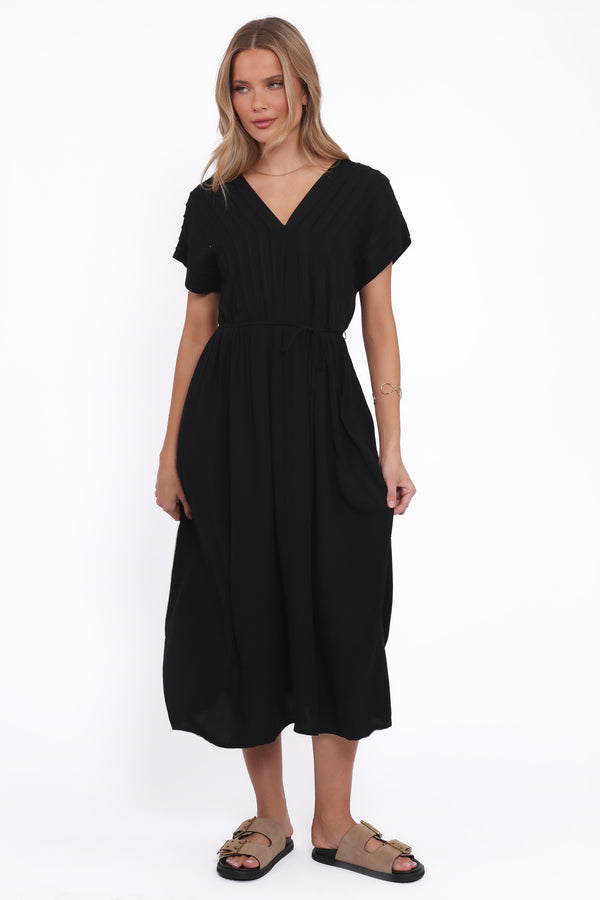 Petal and Pup USA DRESSES Orly Midi Dress - Black