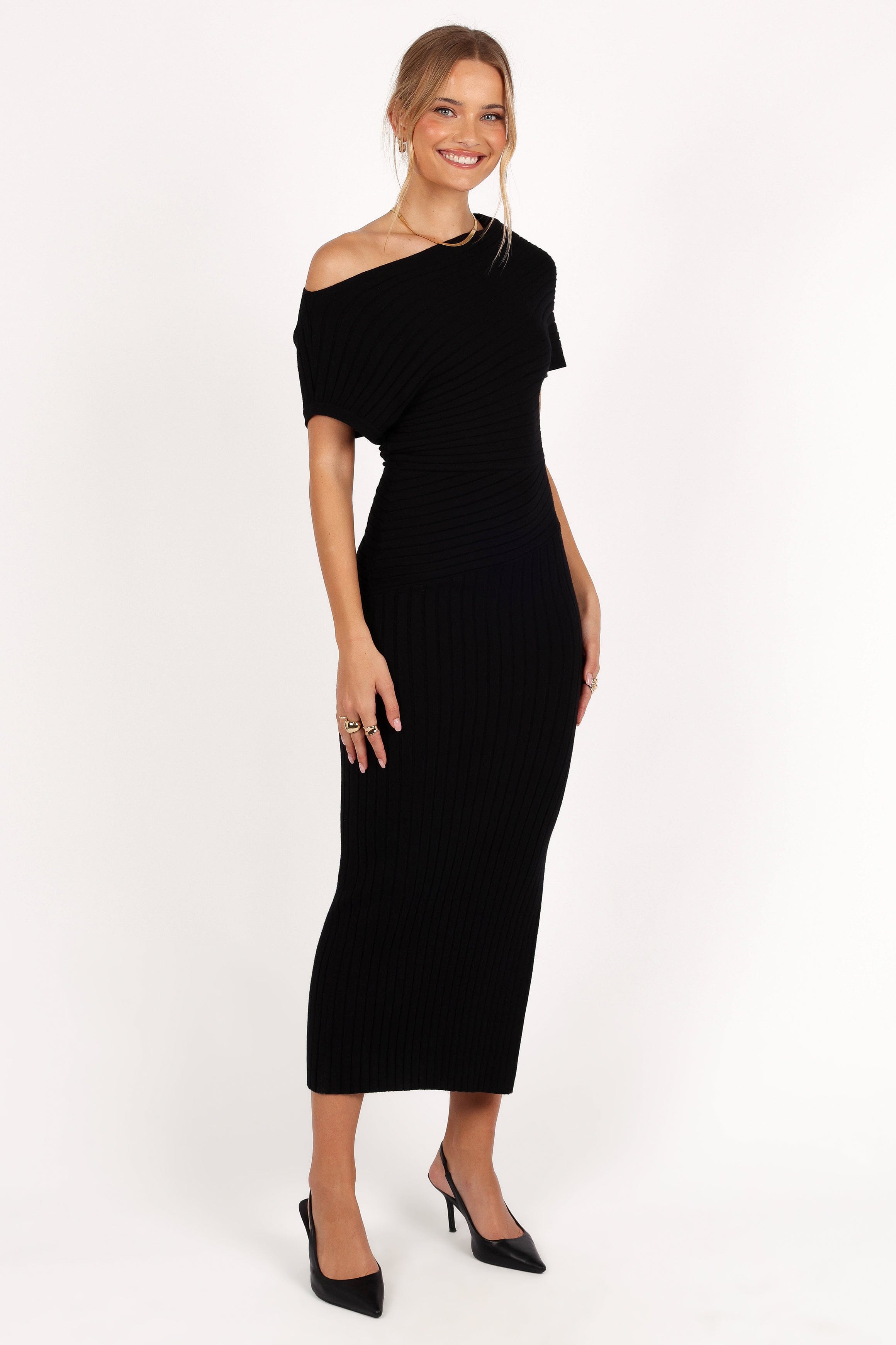 Petal and Pup USA DRESSES Otis Midi Dress - Black