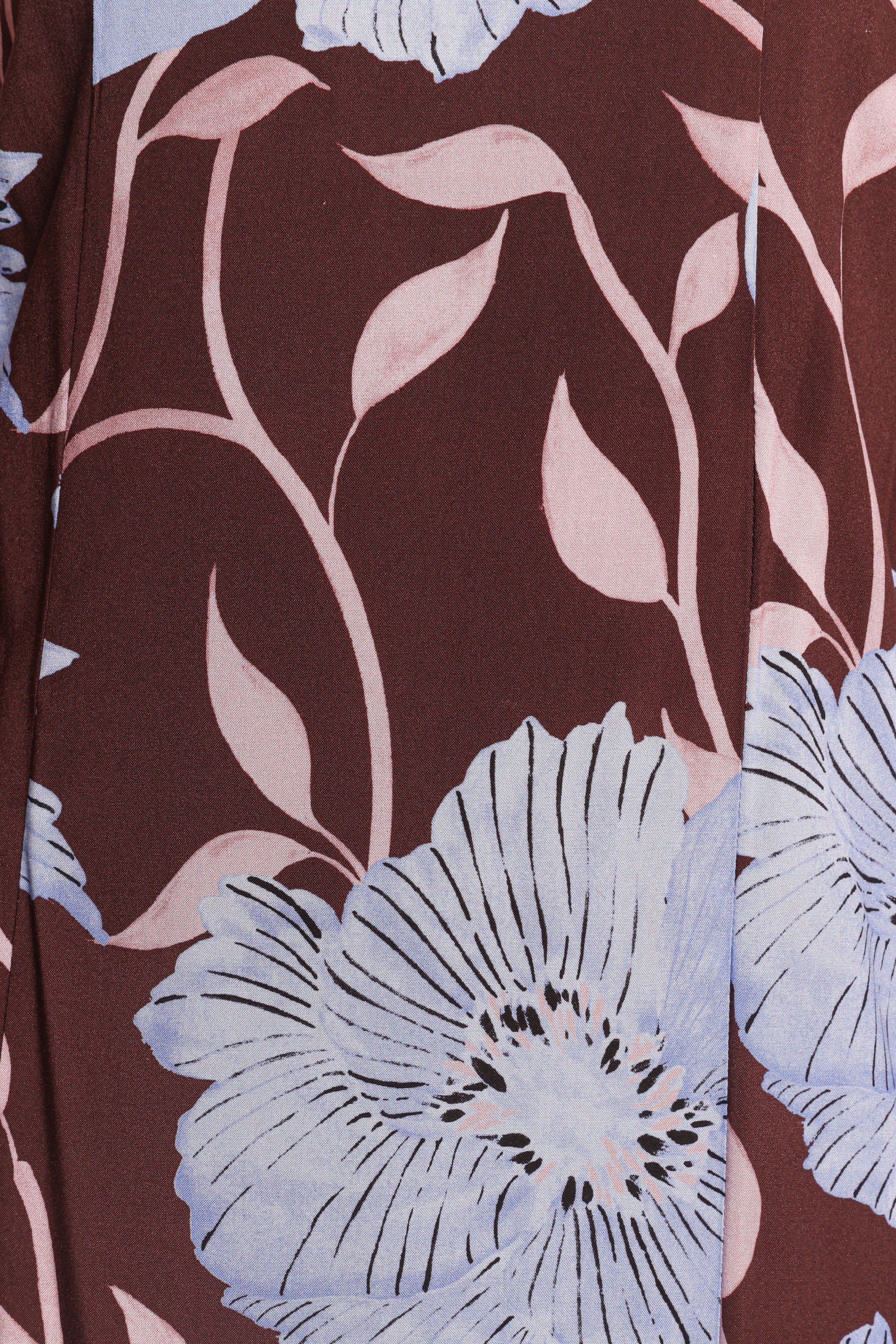 Petal and Pup USA DRESSES Ottavia Strapless Maxi Dress - Blue Poppies