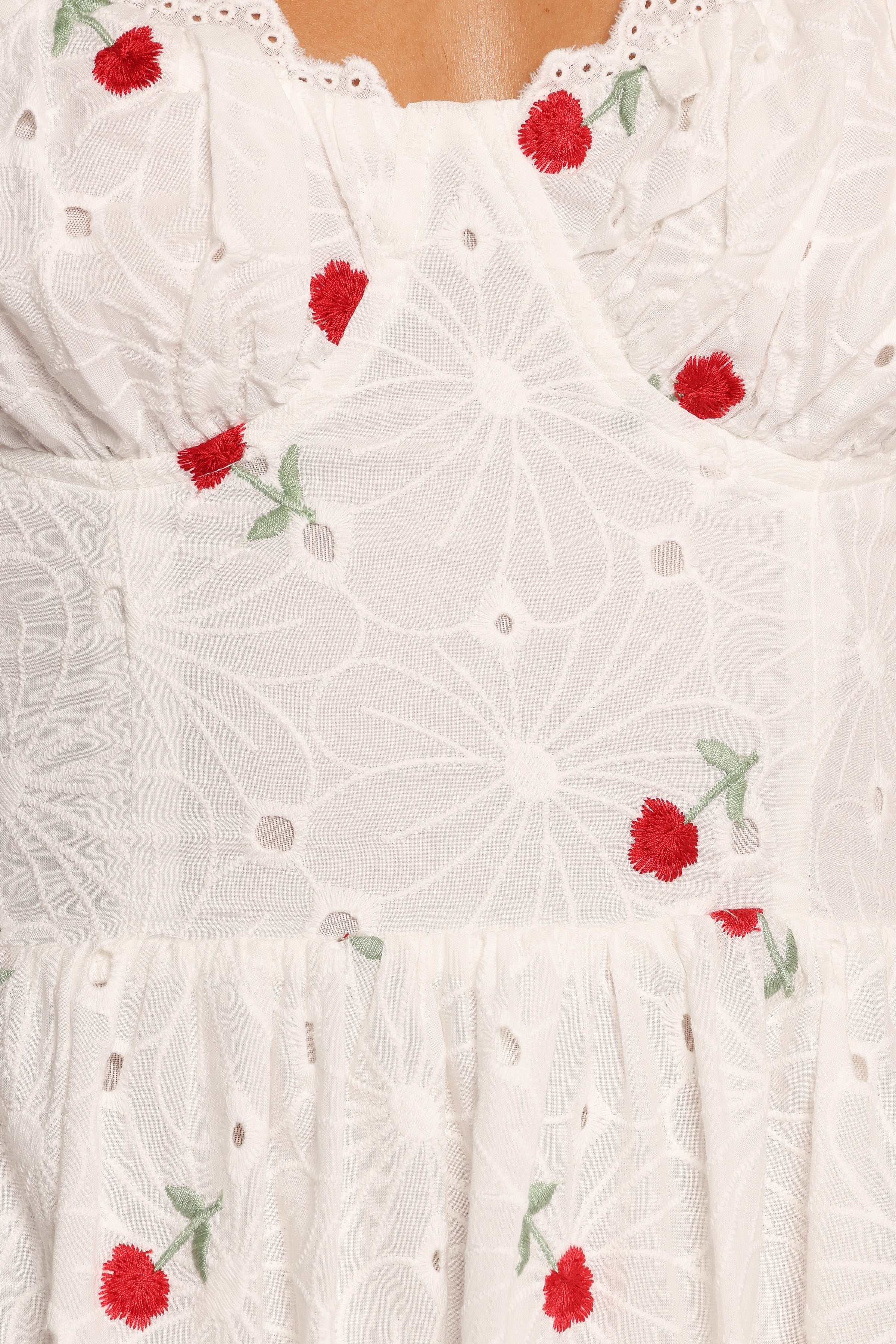 Petal and Pup USA DRESSES Paloma Maxi Dress - White Red Floral (Hold for Rack)