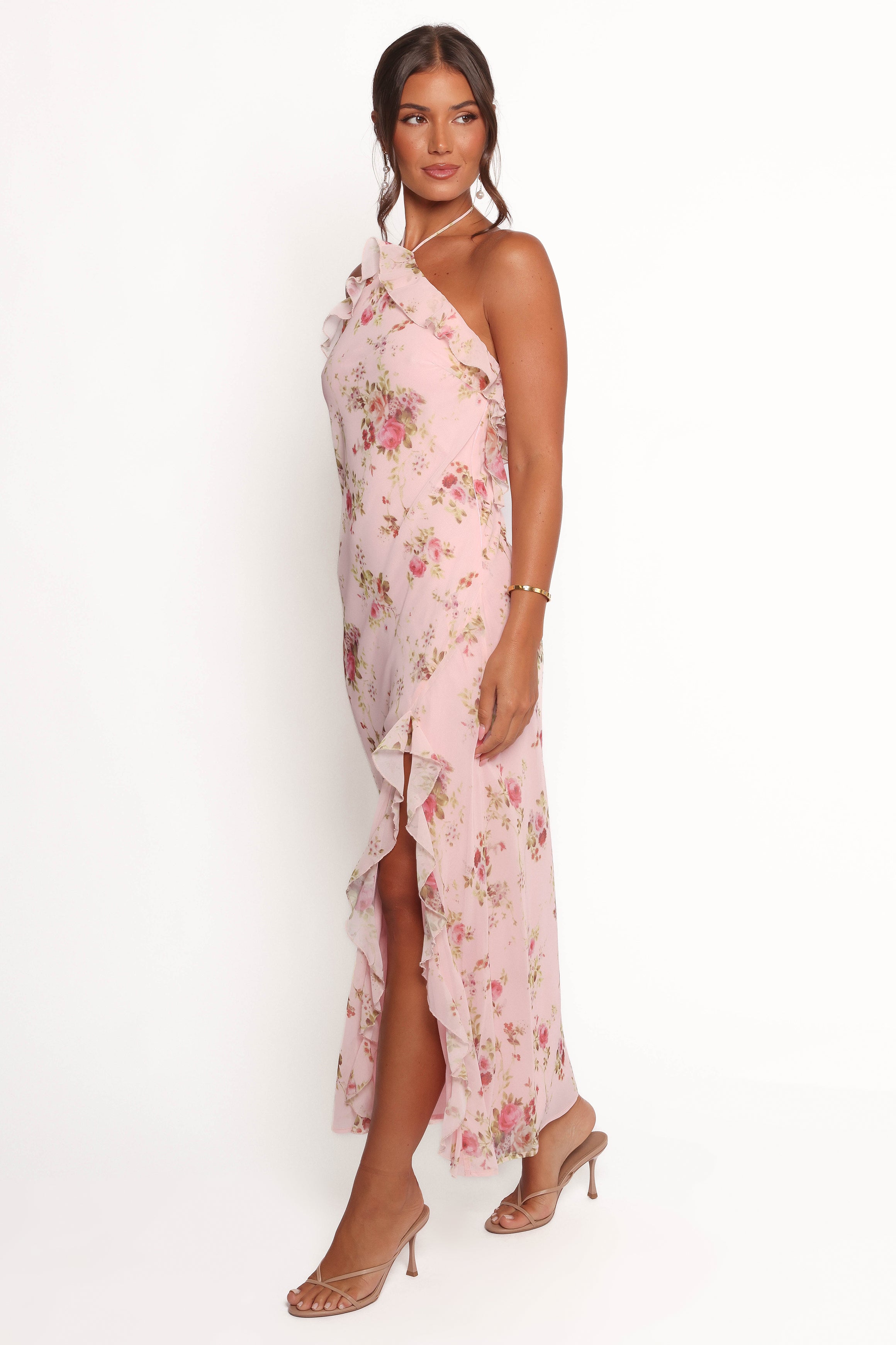 Petal and Pup USA DRESSES Patricia Maxi Dress - Pale Pink Floral