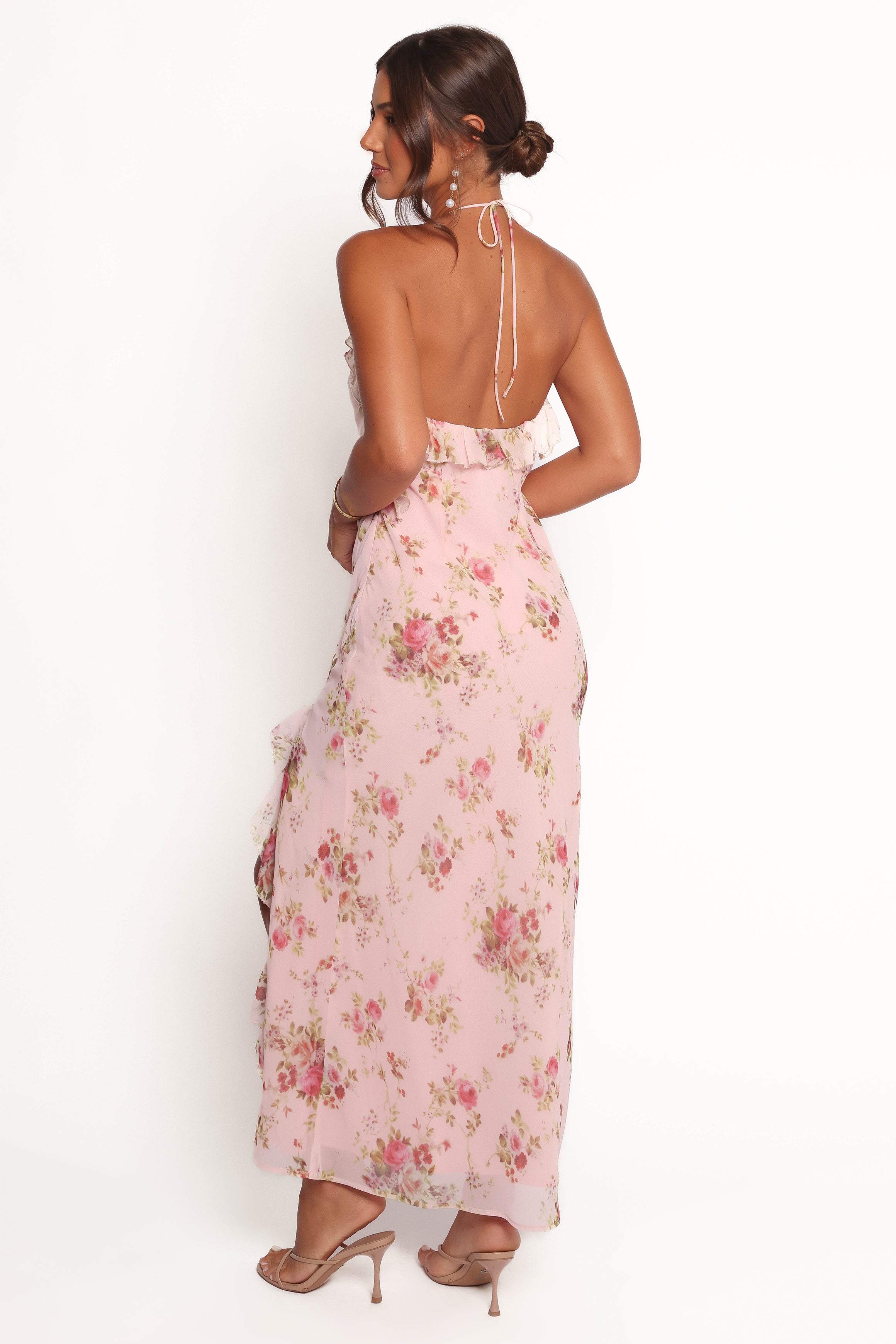Petal and Pup USA DRESSES Patricia Maxi Dress - Pale Pink Floral