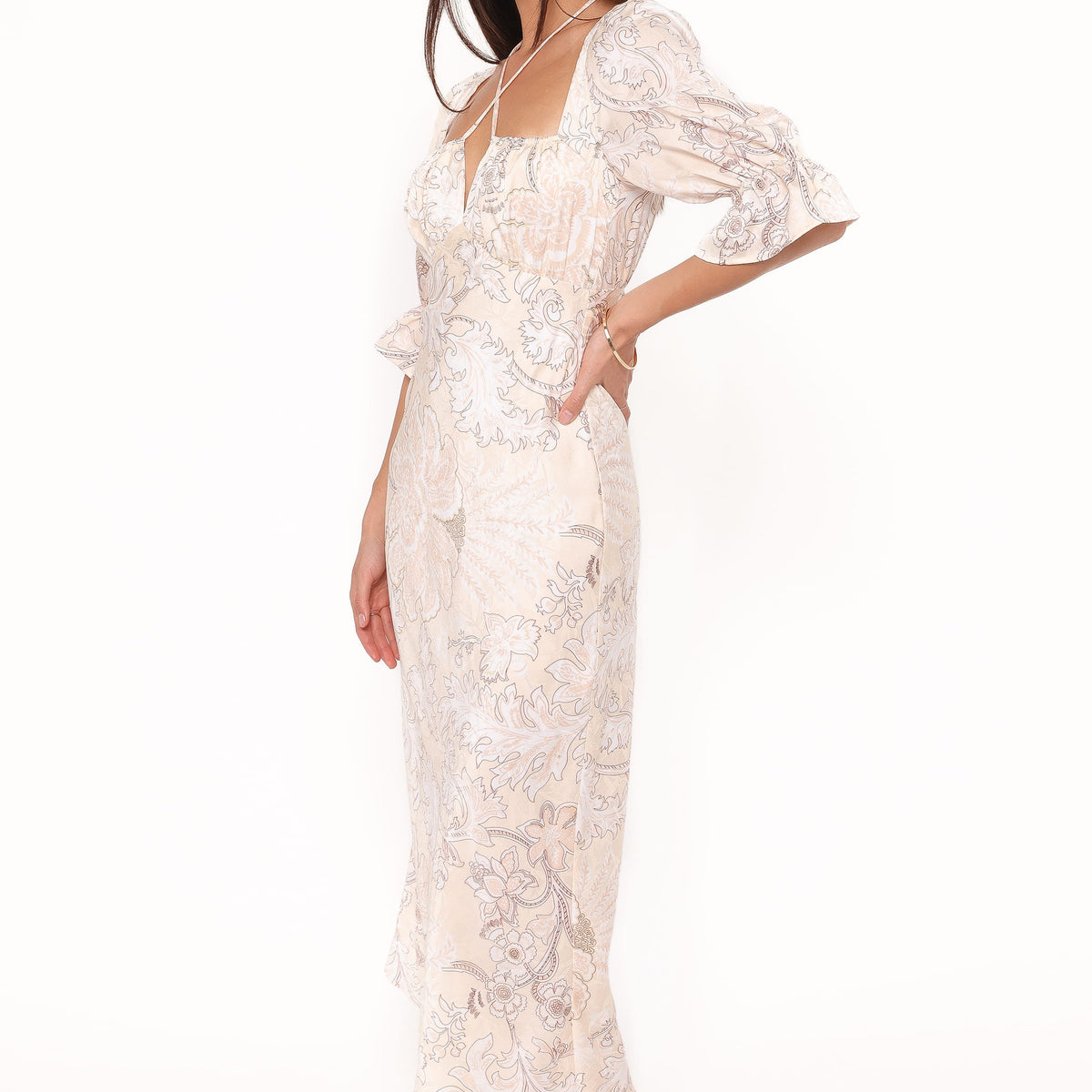Petal and Pup Women's Pauline Long Sleeve Maxi Dress - Pastel Paisley Petal and Pup Women's Pauline Long Sleeve Maxi Dress - Pastel Paisley