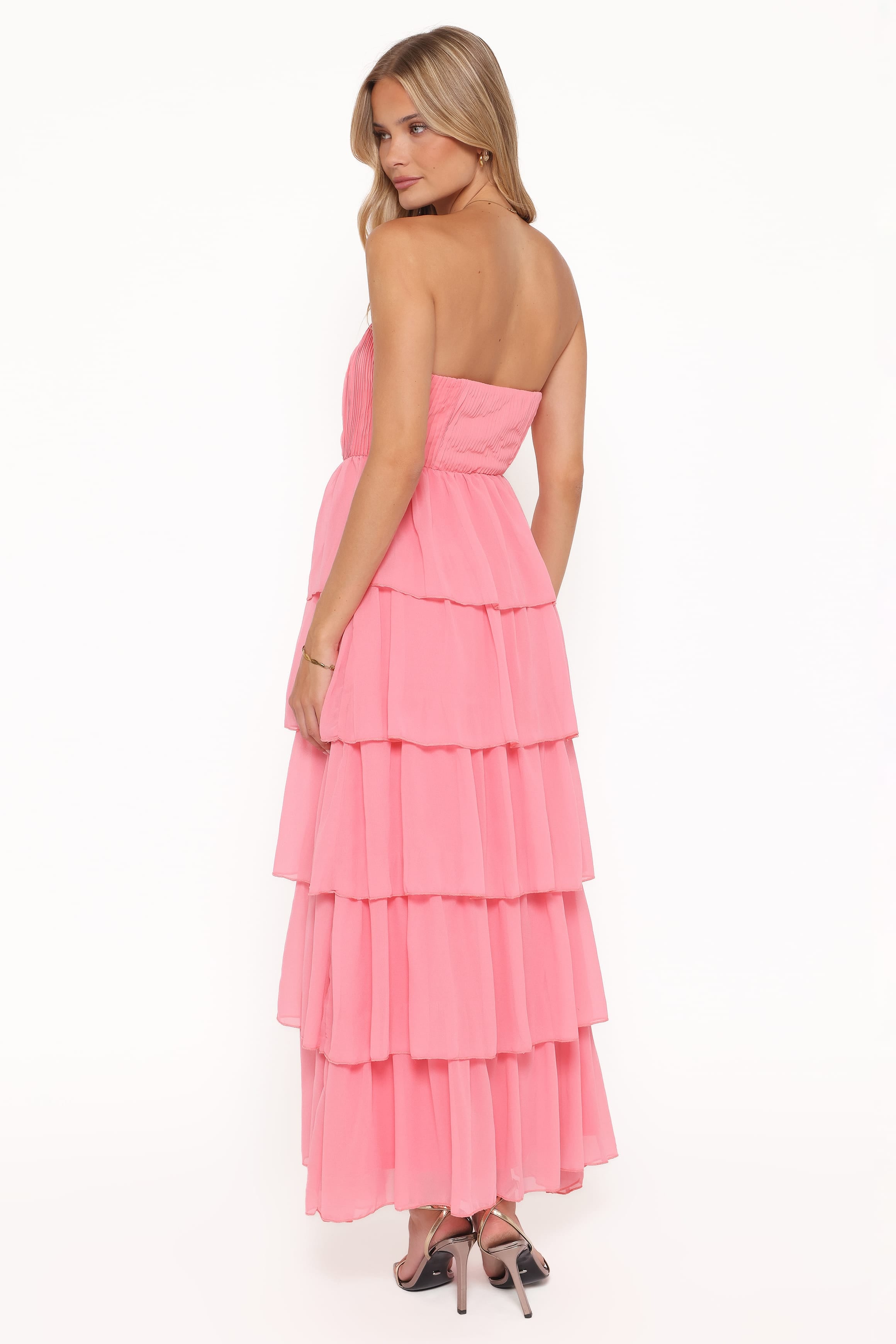 Petal and Pup Women's Peachester Strapless Maxi Dress - Coral 2 Petal and Pup Women's Peachester Strapless Maxi Dress - Coral 2