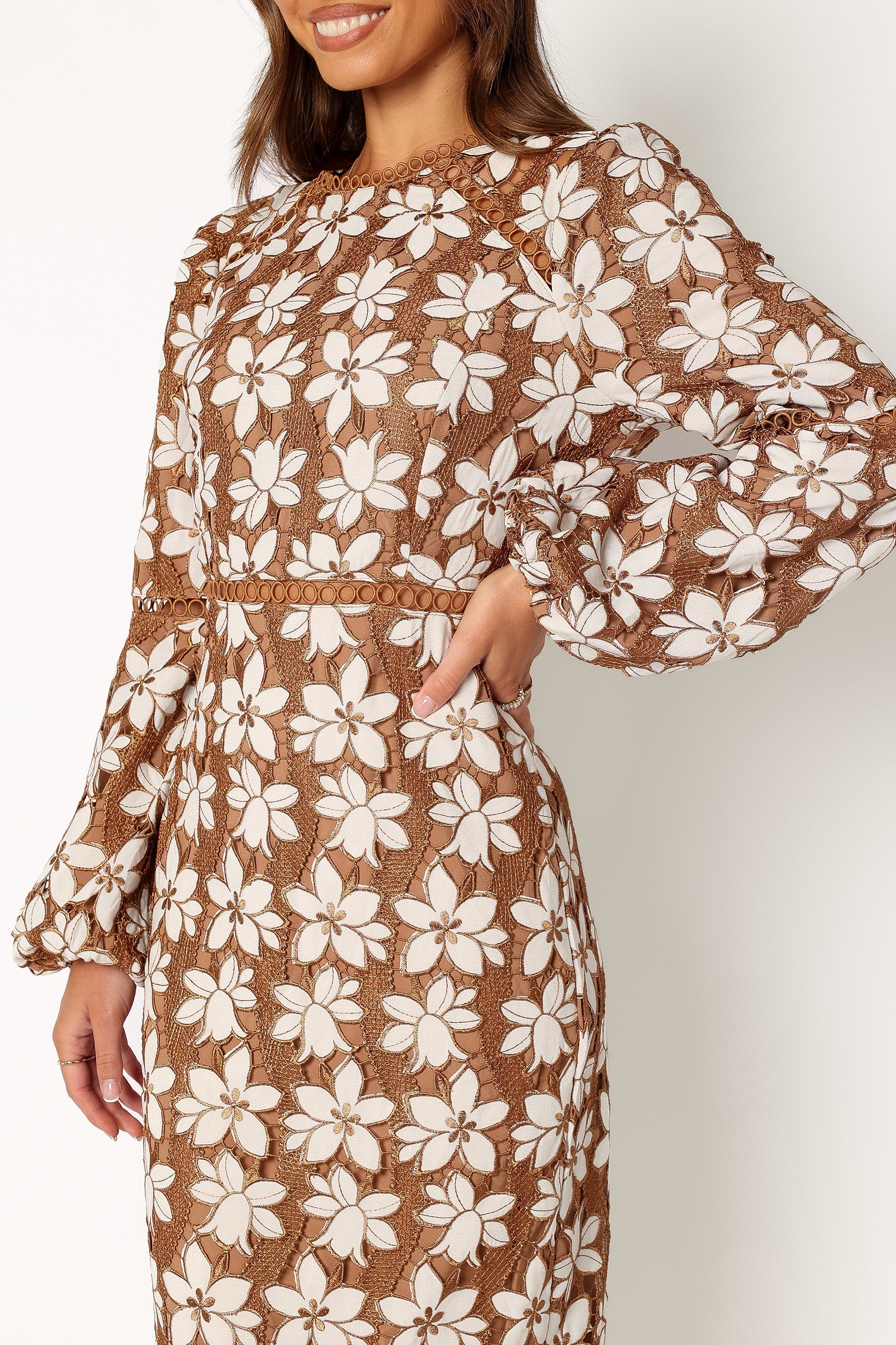 Petal and pup long sleeve dress sale