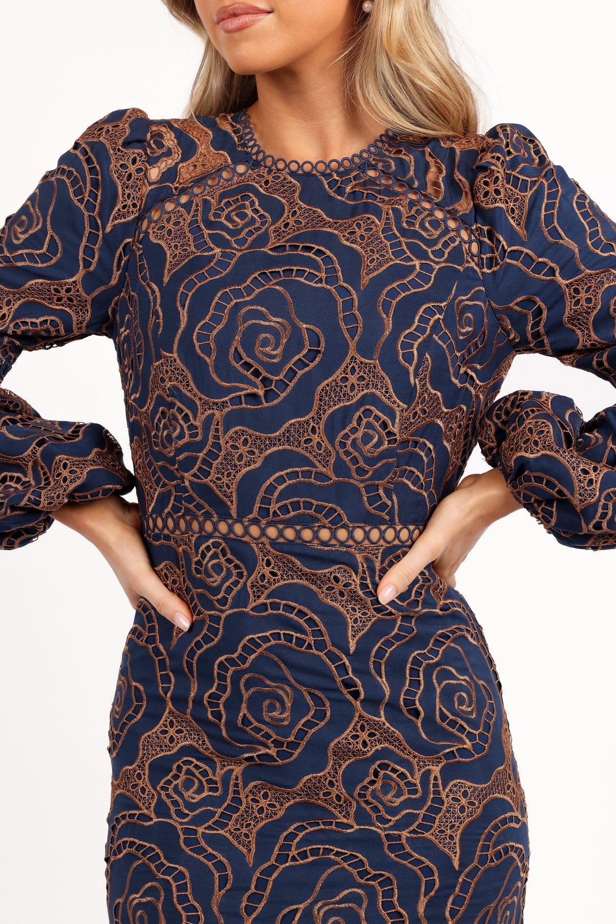 Petal and Pup Women's Pierre Long Sleeve Lace Maxi Dress