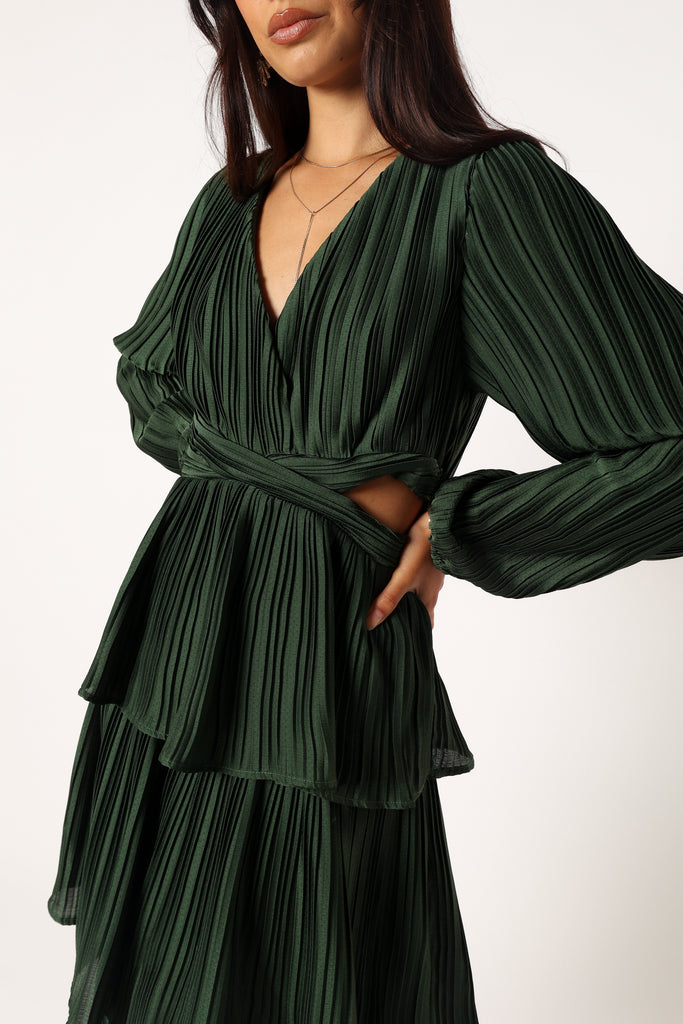 Emerald Wrap Dress