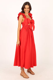 Petal and Pup USA DRESSES Pita Midi Dress - Red