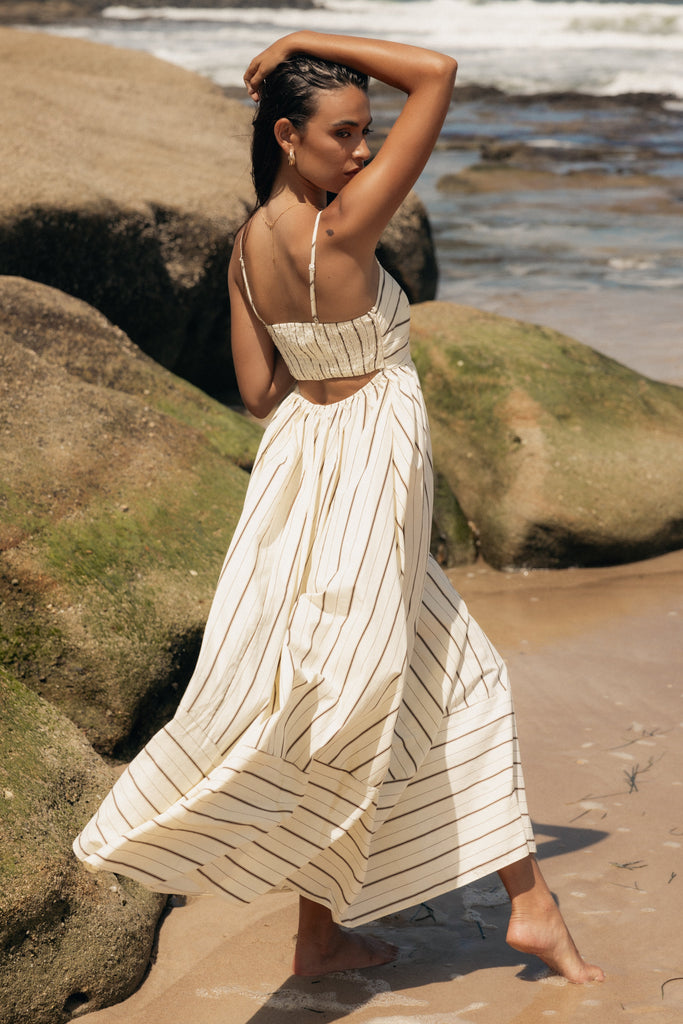 Pixie Maxi Dress - Beige Tan - Petal & Pup USA