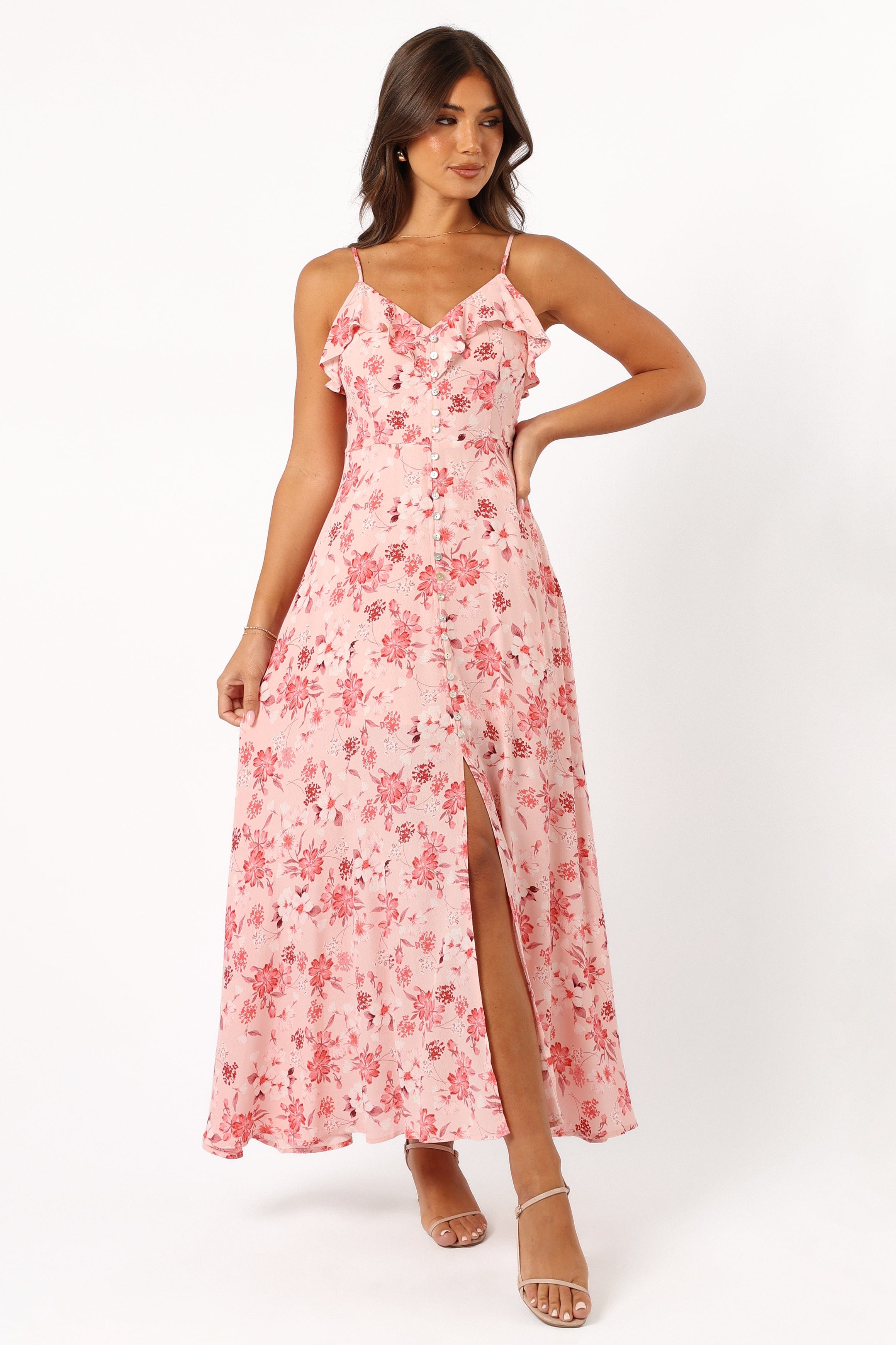 Petal and Pup USA DRESSES Rachel Midi Dress - Blushed Garden