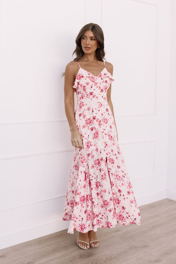 Petal and Pup USA DRESSES Rachel Midi Dress - Blushed Garden