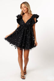 Petal and Pup USA DRESSES Raelyn Mini Dress - Black
