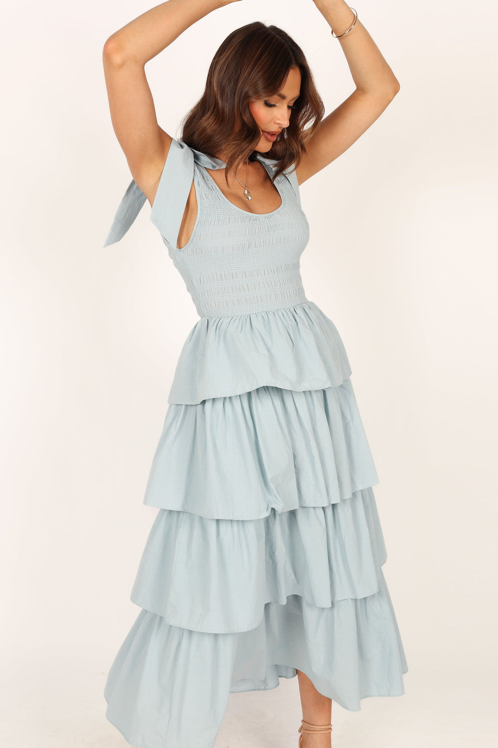 Arianna Maxi Dress - Blue Floral - Petal & Pup