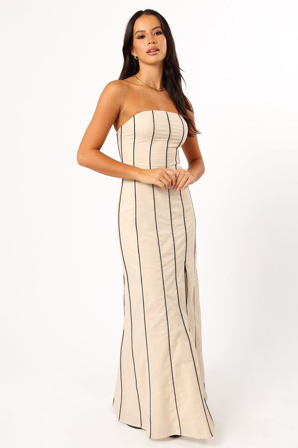 Petal and Pup USA DRESSES Ravello Maxi Dress - Cream