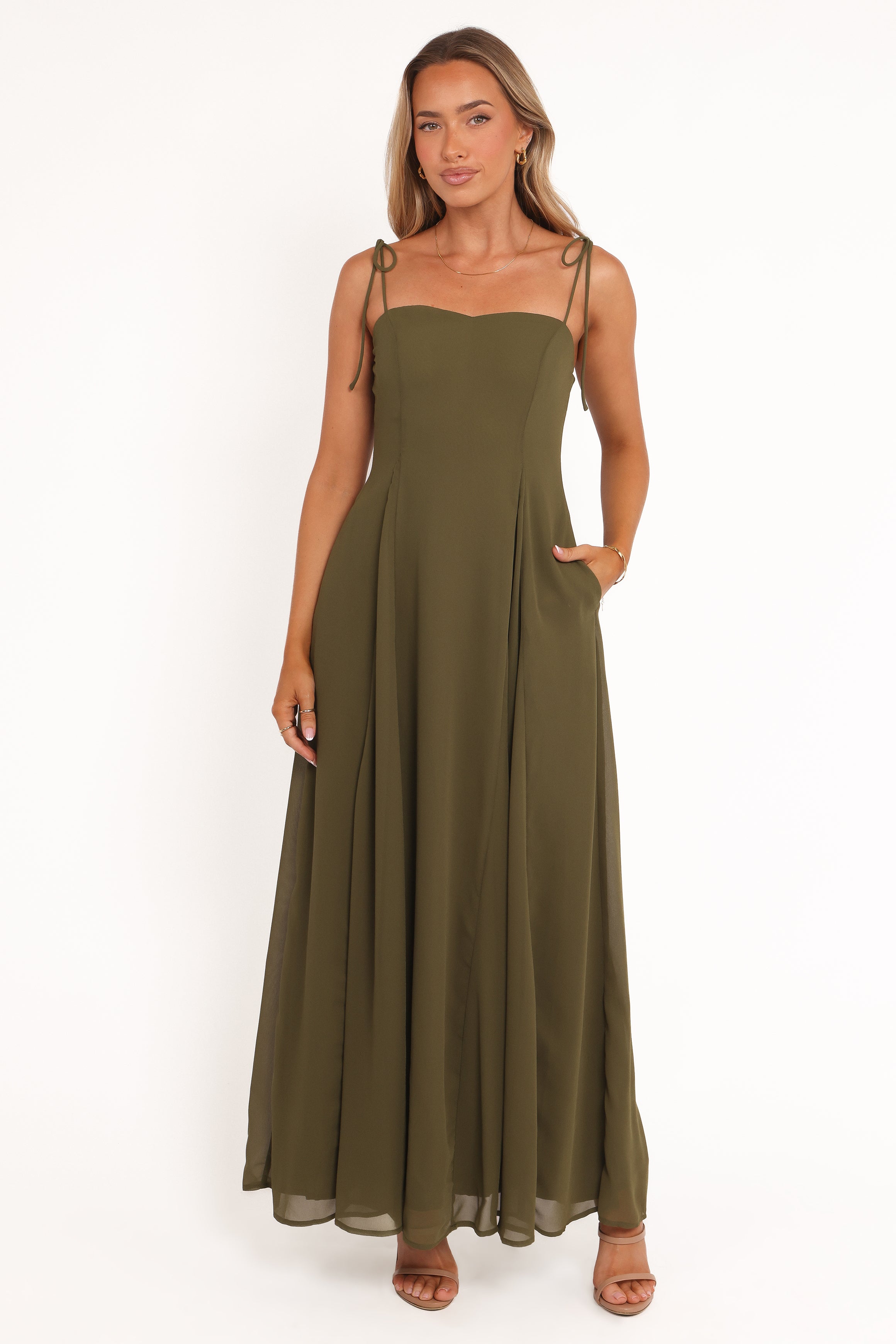 Petal and Pup Women's Rayna Maxi Dress - Olive - Green Petal and Pup Women's Rayna Maxi Dress - Olive - Green