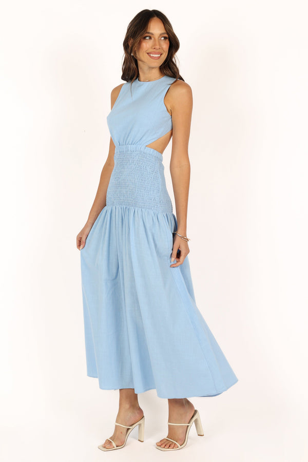 Petal and Pup USA DRESSES Reagan Maxi Dress - Blue