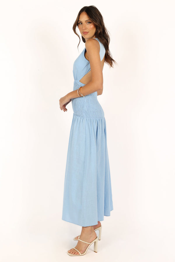 Petal and Pup USA DRESSES Reagan Maxi Dress - Blue