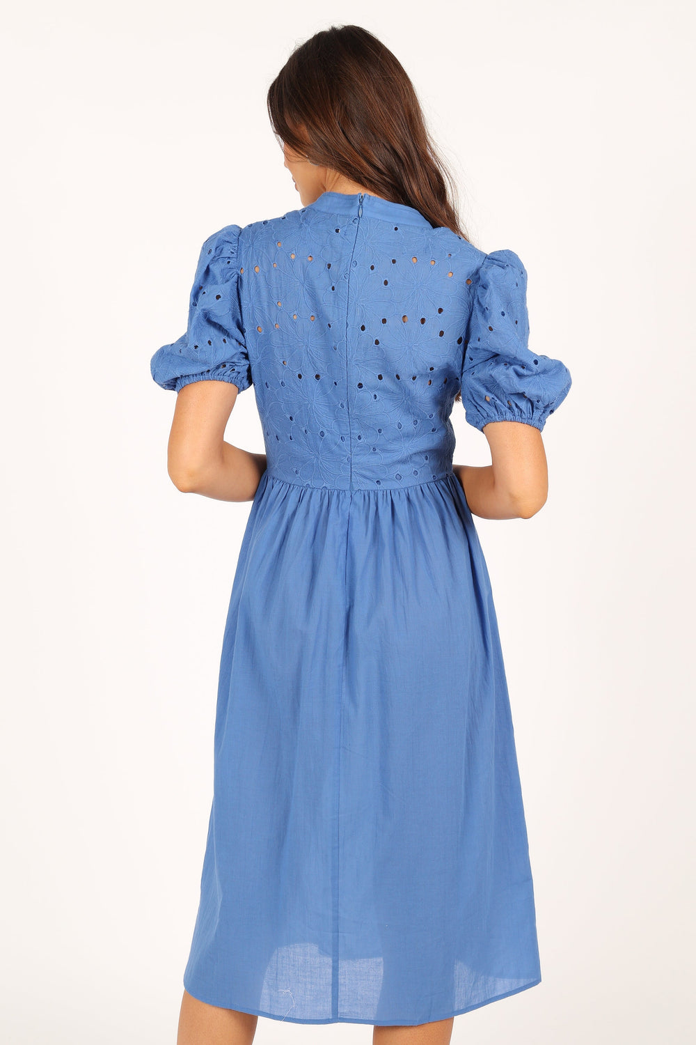 Petal and Pup USA DRESSES Rebekkah Midi Dress - Dusty Blue