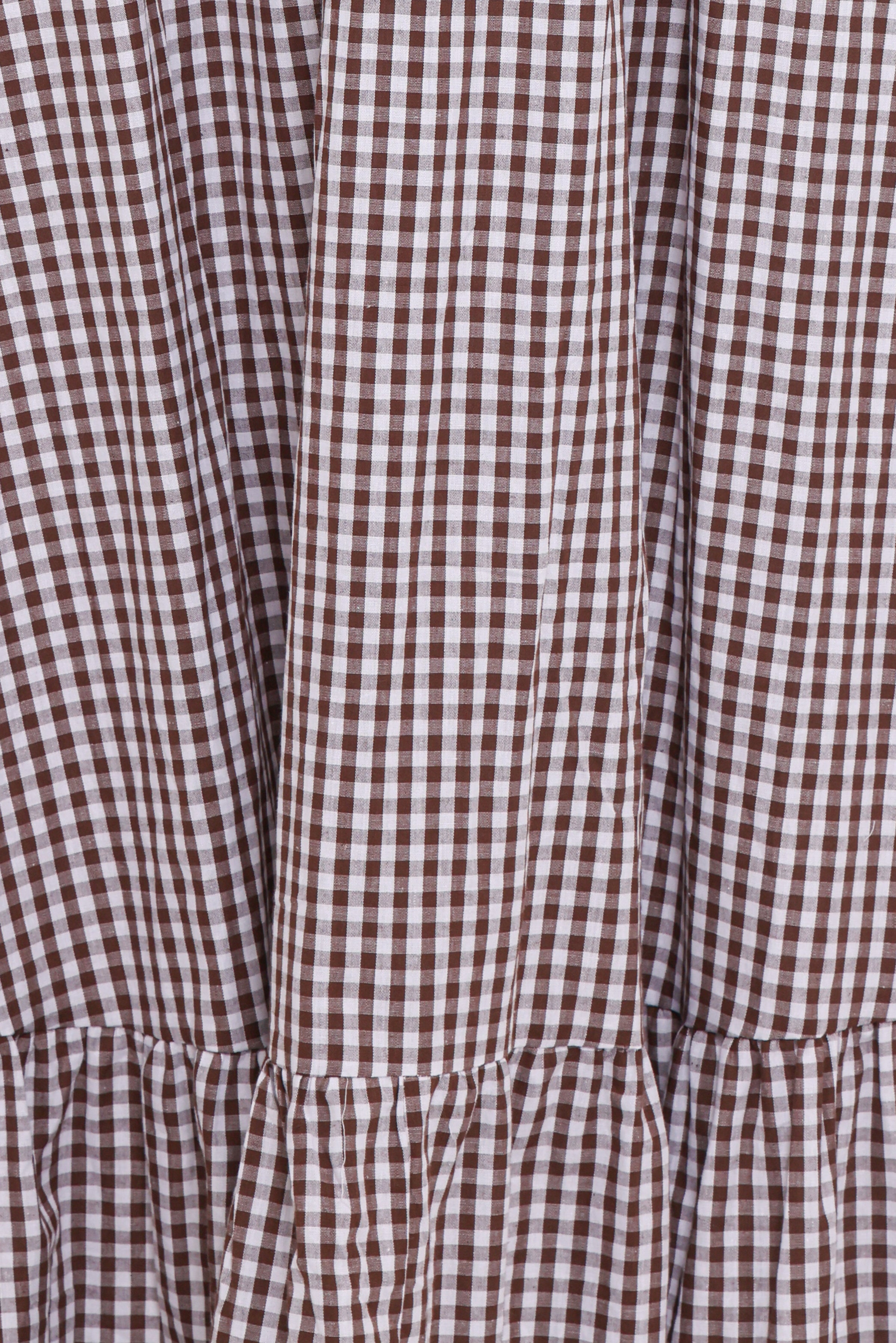 Petal and Pup USA DRESSES Reid Maxi Dress - Brown Gingham