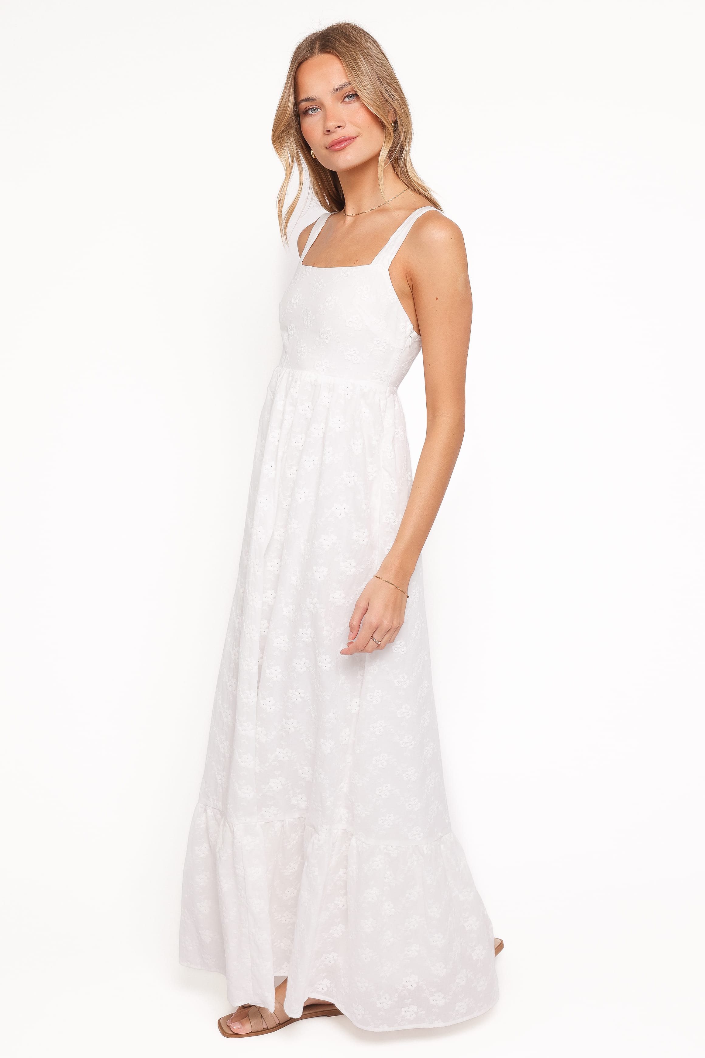 Petal and Pup USA DRESSES Reid Maxi Dress - White