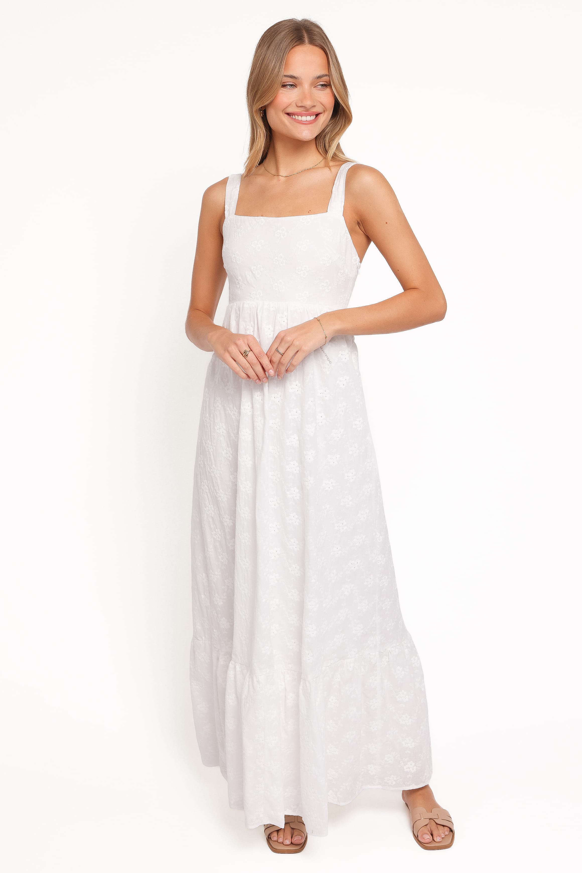 Petal and Pup USA DRESSES Reid Maxi Dress - White