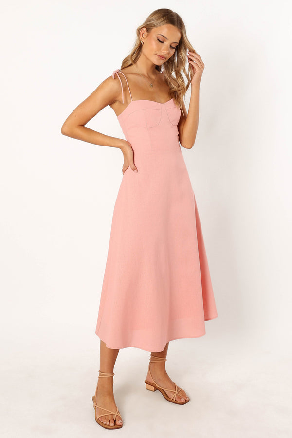 Petal and Pup USA DRESSES Remi Midi Dress - Soft Rose